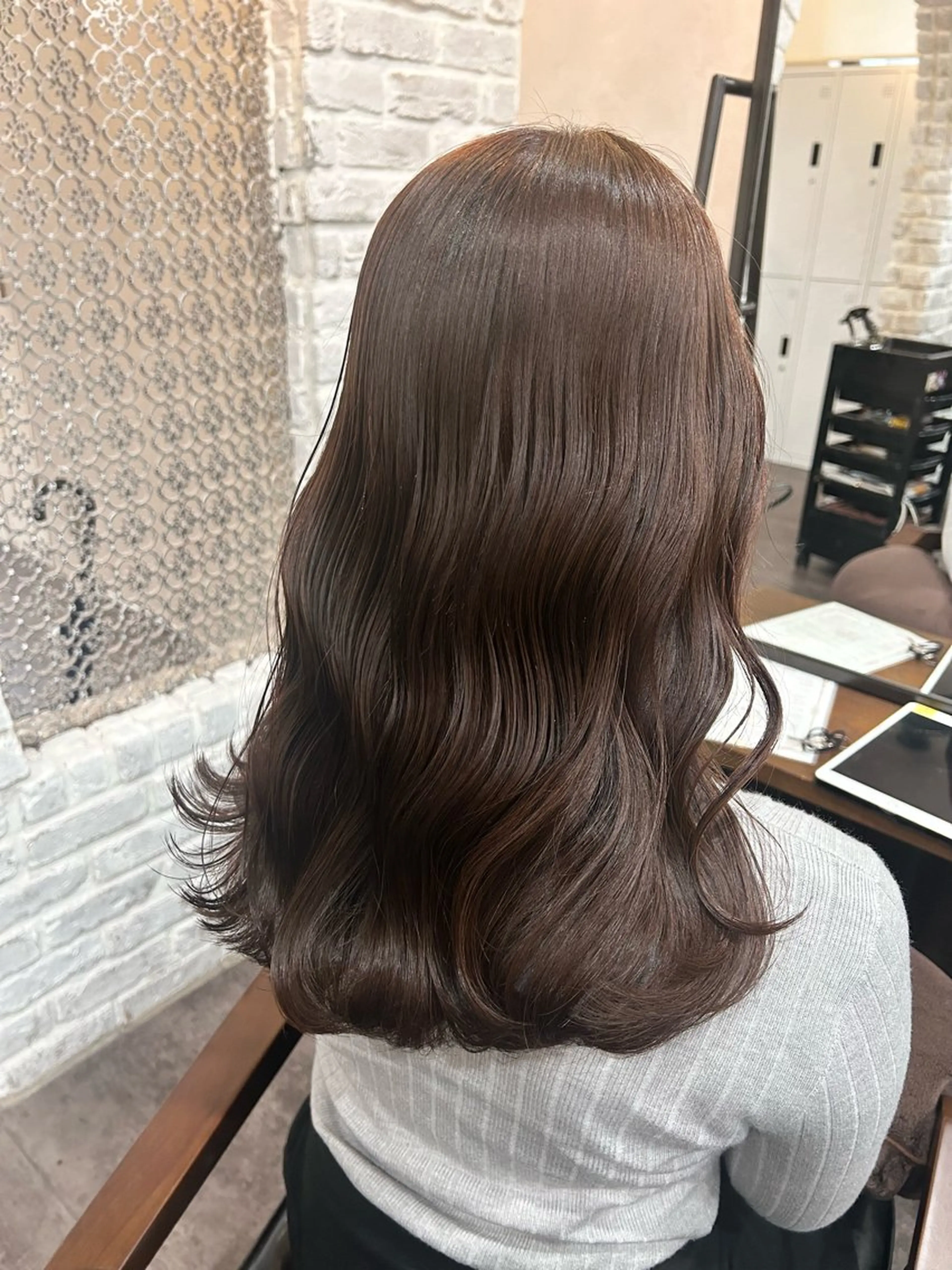 3回目まで特別価格‼️〖🫧🎀カット+透明感ワンカラー+うるつやトリートメント🎀🫧〗の写真