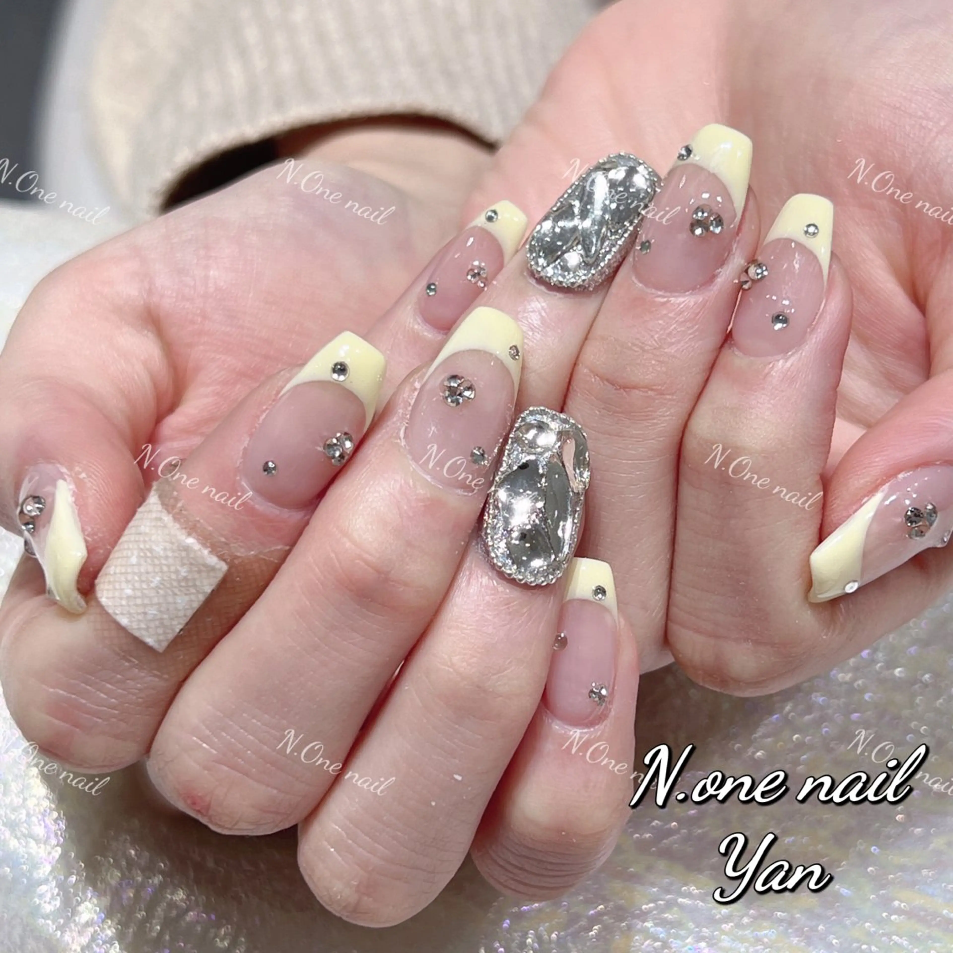 ネイル 長いだし/スカルプ/ パラシェルN.oneのネイルデザイン