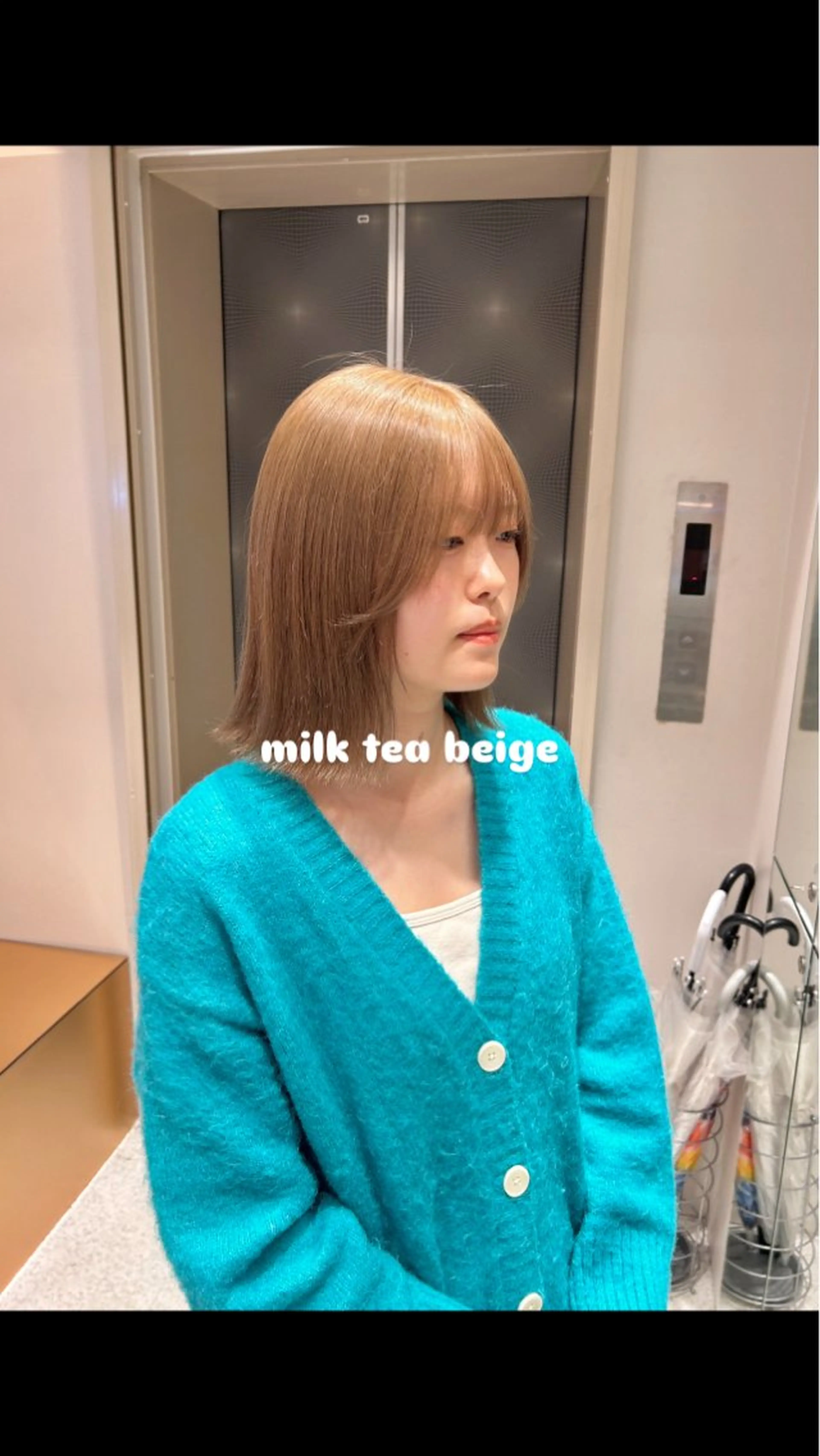 カラー 暖色カラ-ෆ˚顔周り 🎀ོ白岩亜実🎀ོのヘアスタイル