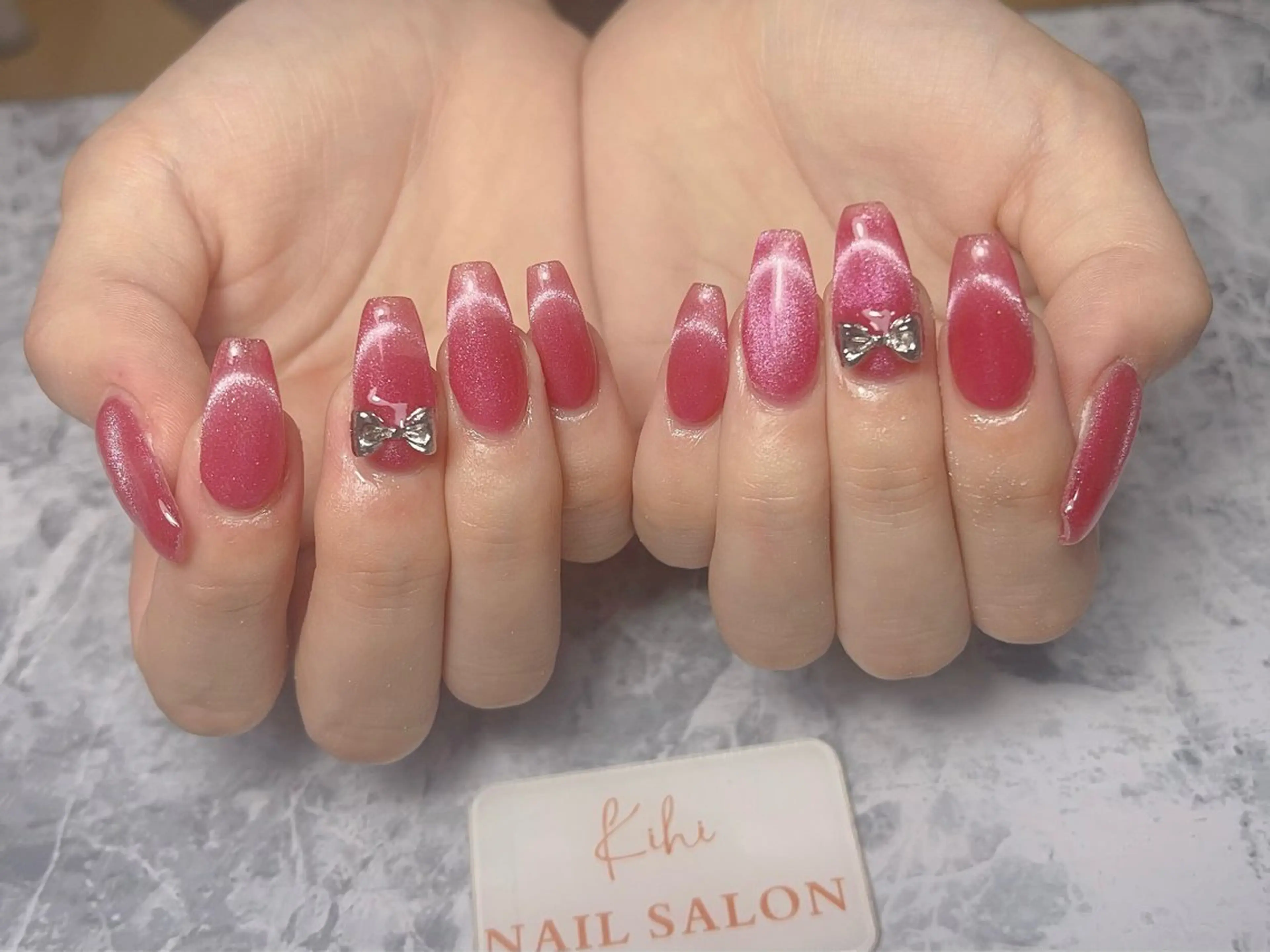 ネイル アートネイル フレンチネイル ジェルネイル グラデーション 韓国ネイル ハンドネイル ハンドケア さくら💮💮 【オフ無料】のネイルデザイン