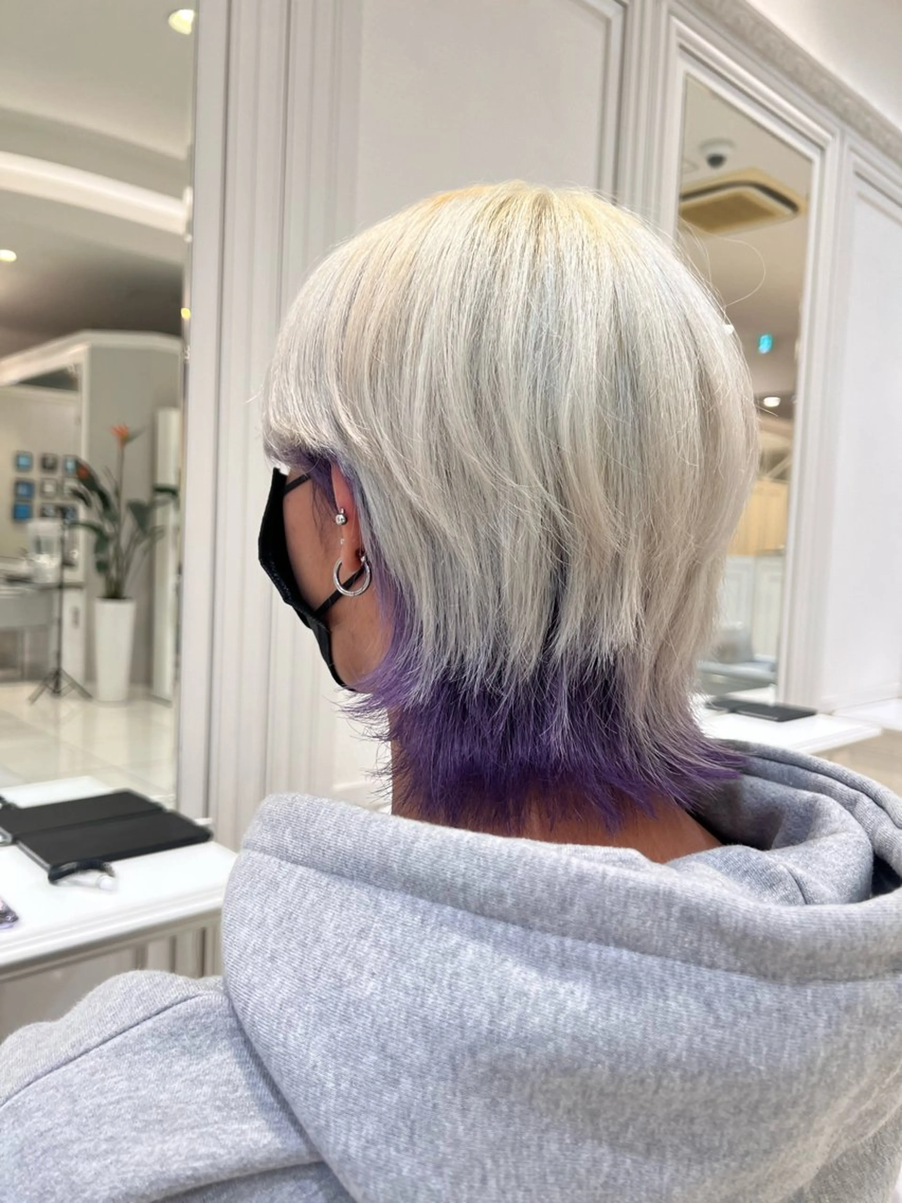 ミディアム カラー パープルカラー Ash 銀座店所属・銀座/カラー 🎀momo🎀のヘアスタイル