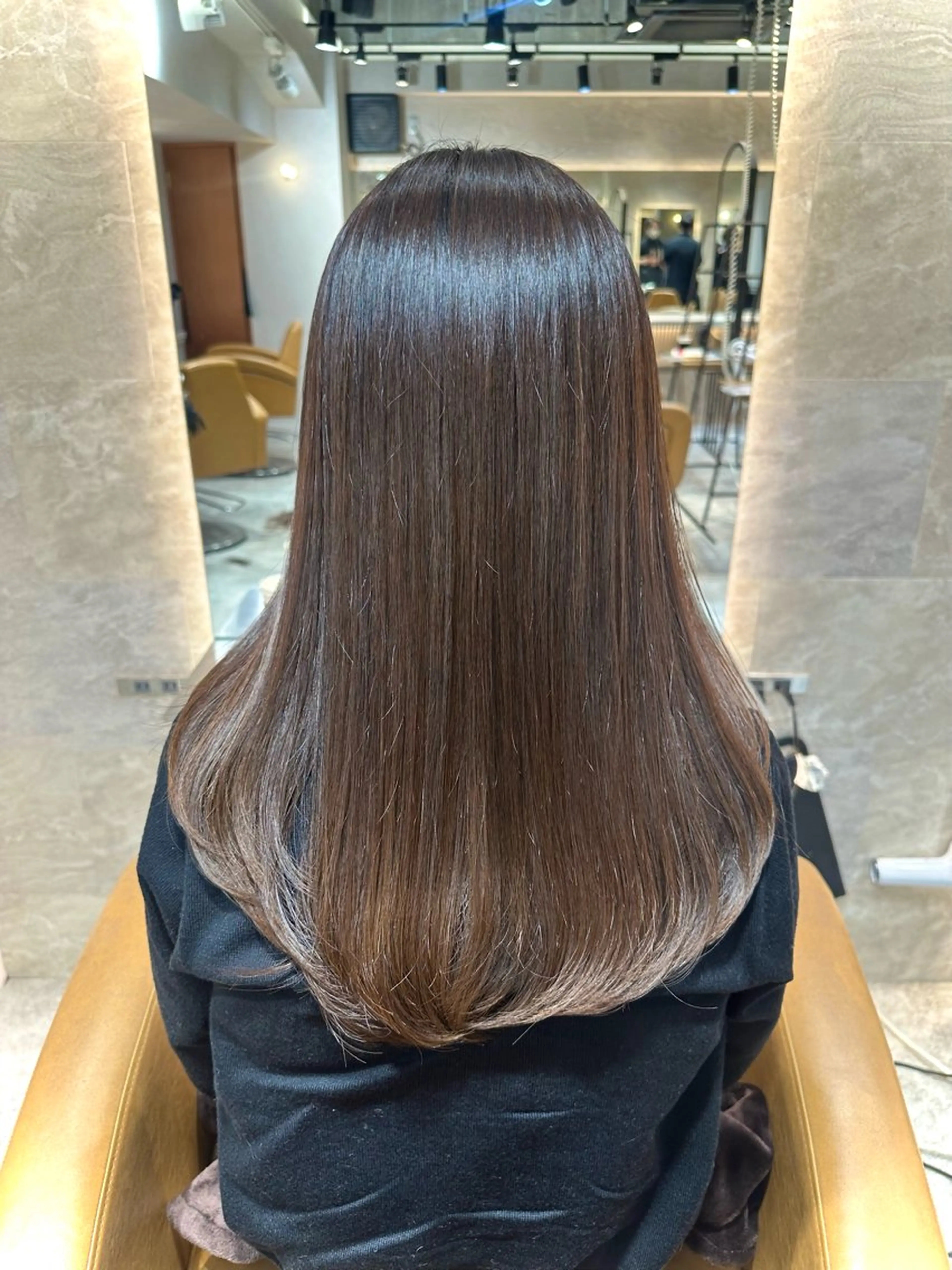 ロング 髪質改善 縮毛矯正 トリートメント カット ヘアカラー 縮毛矯正 トリートメント 銀座副店長/レイヤー /髪質改善/田島のヘアスタイル