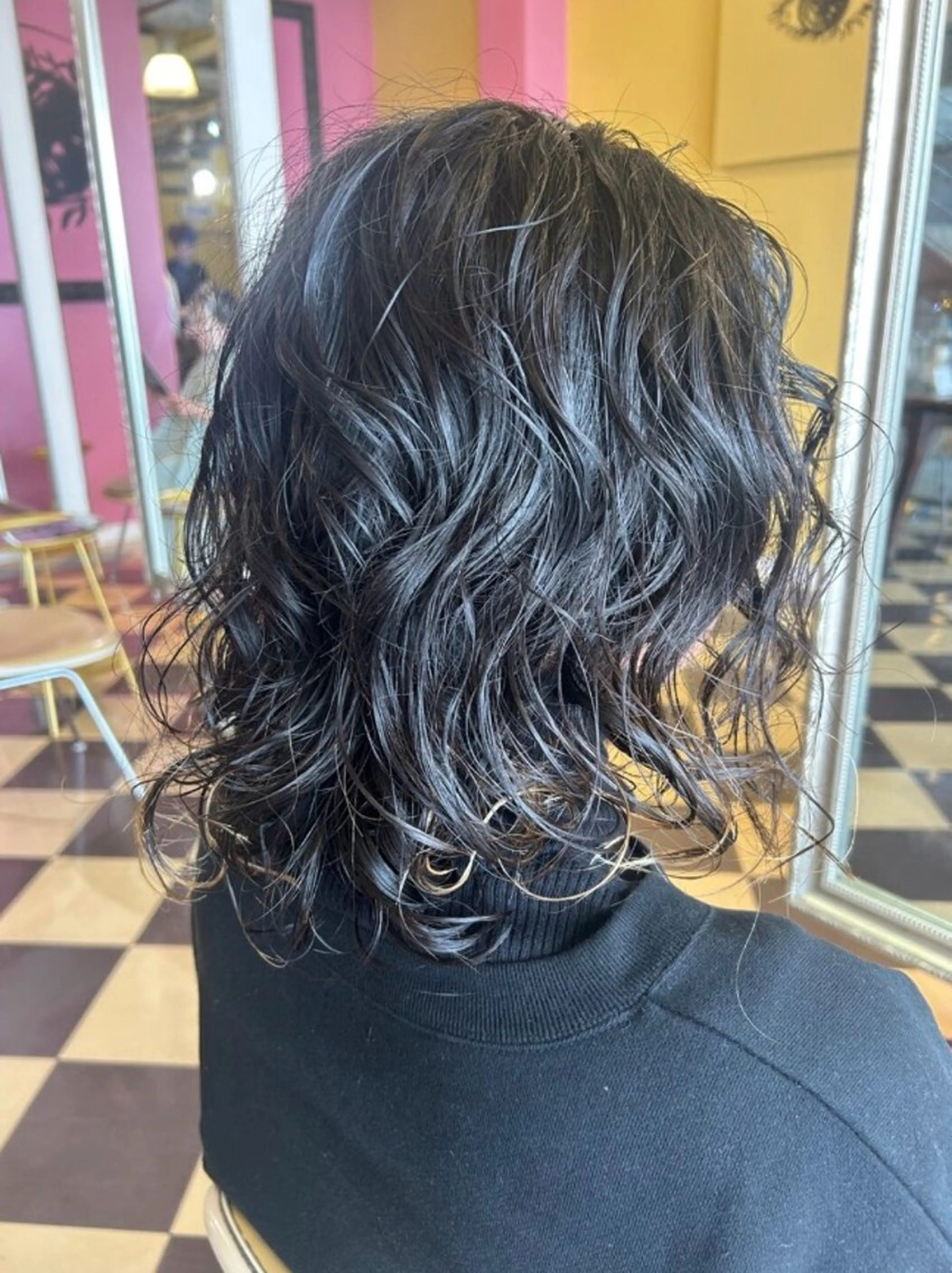 ミディアム パーマ ヘアアレンジ Ken watanabeのヘアスタイル