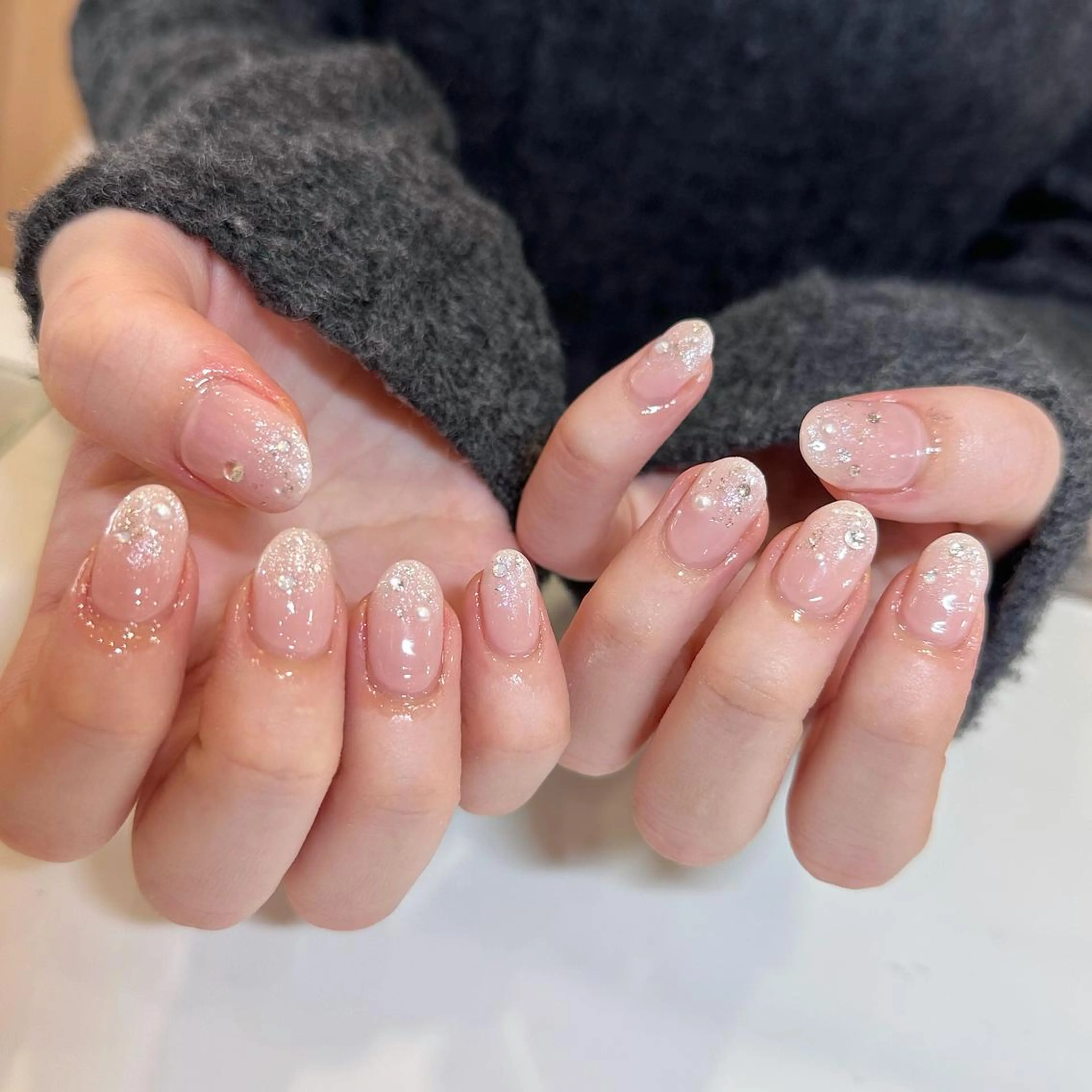 ネイル 𝕄𝕚𝕪𝕦🤍 自由が丘⌇パラジェルのネイルデザイン