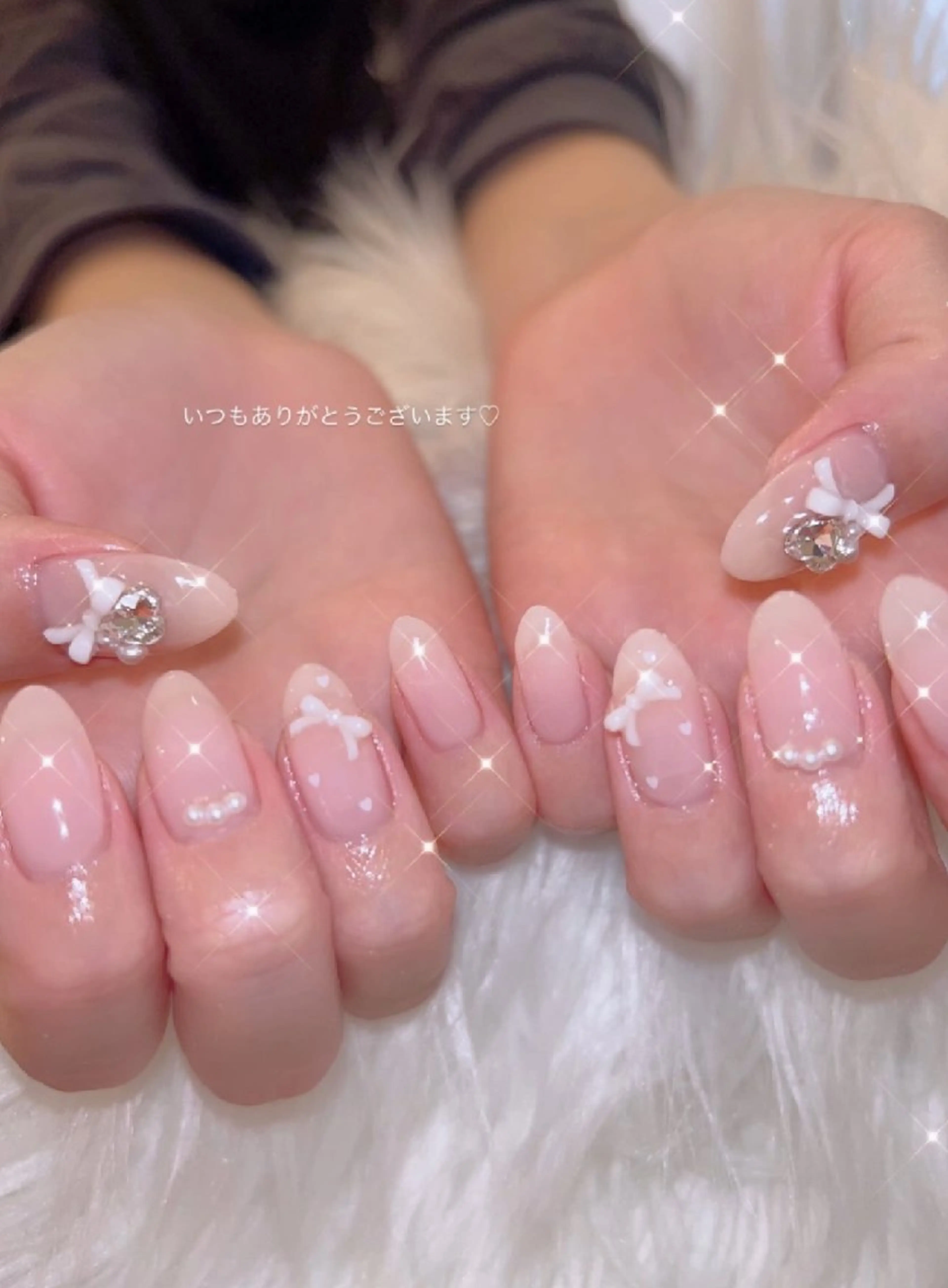 ネイル アートネイル 春ネイル ワンホンネイル ハンドネイル I LOVE ME  NAIL.｡.:*♡のネイルデザイン