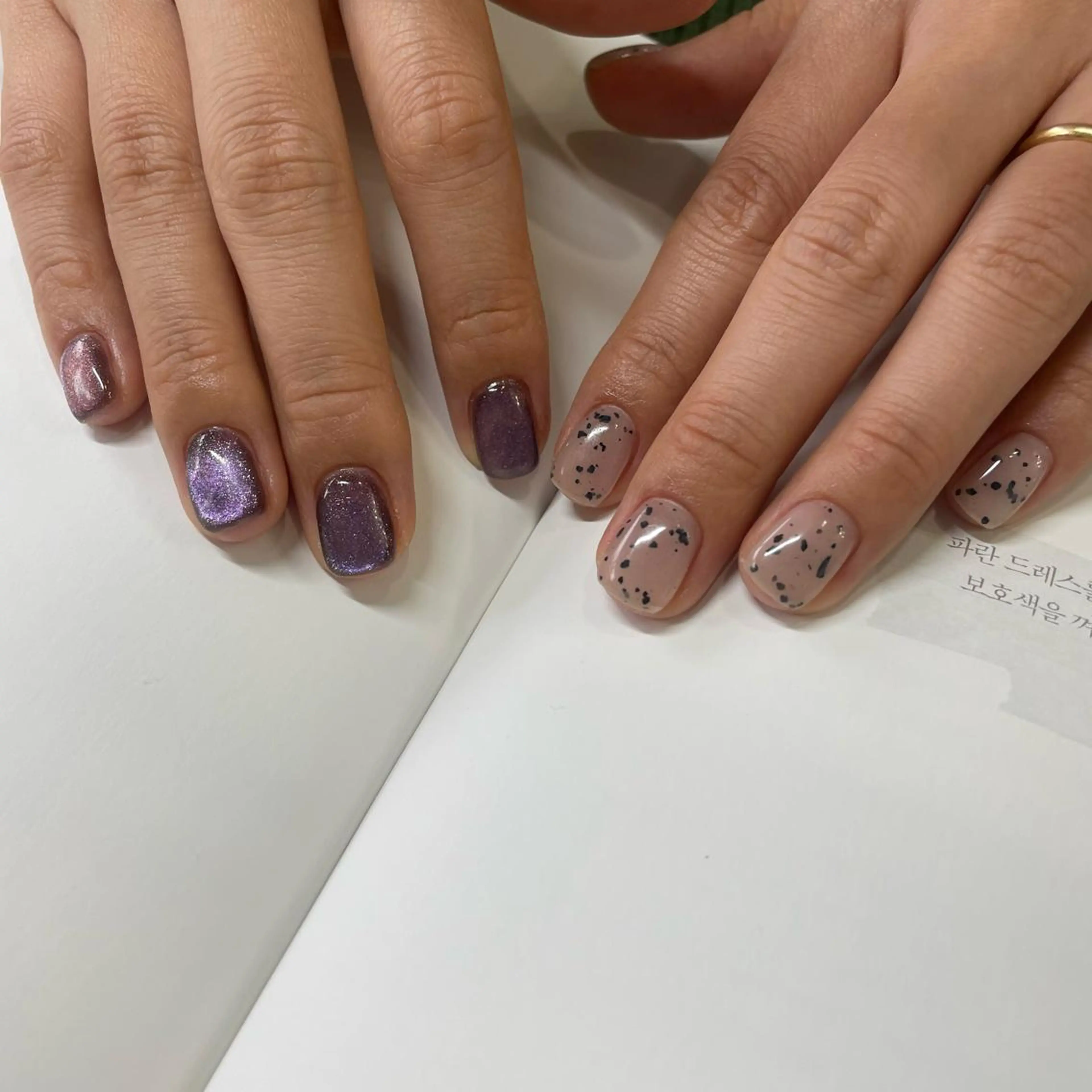 ネイル マグネットネイル ハンドネイル ネイルズシャトン🪡 ネイリスト齊藤のネイルデザイン