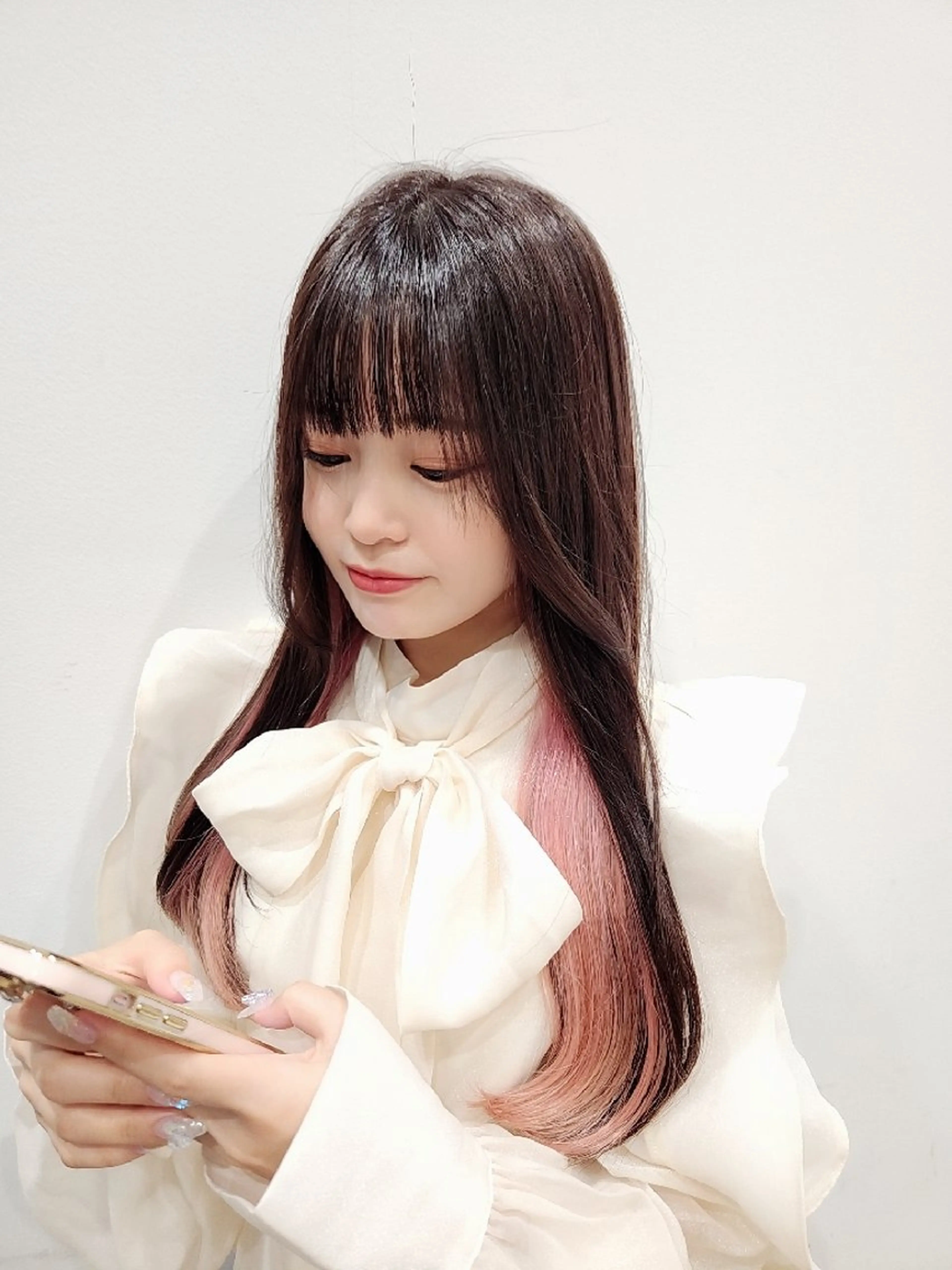 ロング カラー Nanako。/韓国 ヘア/顔周りカットのヘアスタイル