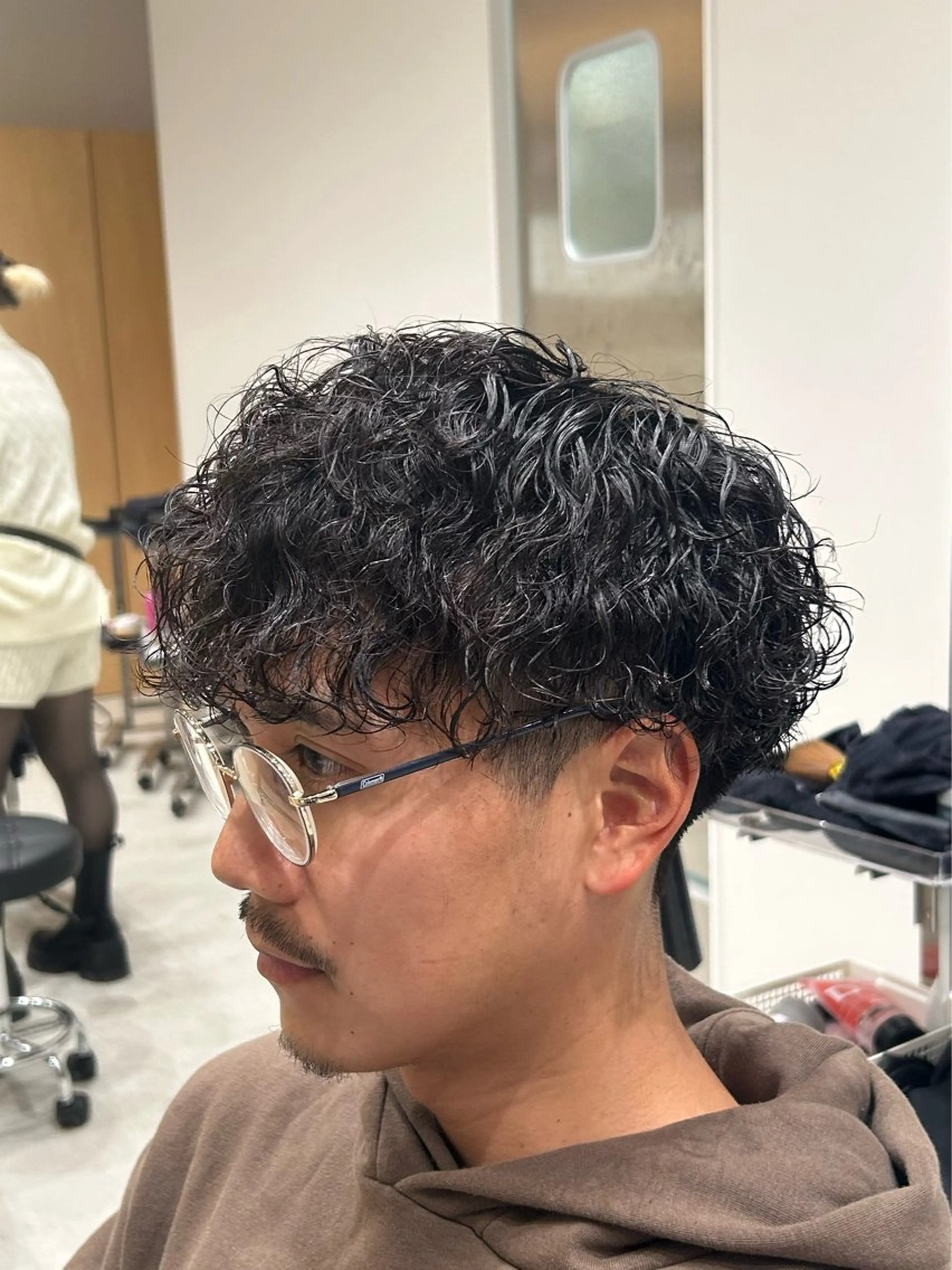 パーマ メンズ フェードカット メンズパーマ ツイストスパイラルパーマ スパイラルパーマ 🐲ツイスパ🐲 フェード/龍のヘアスタイル