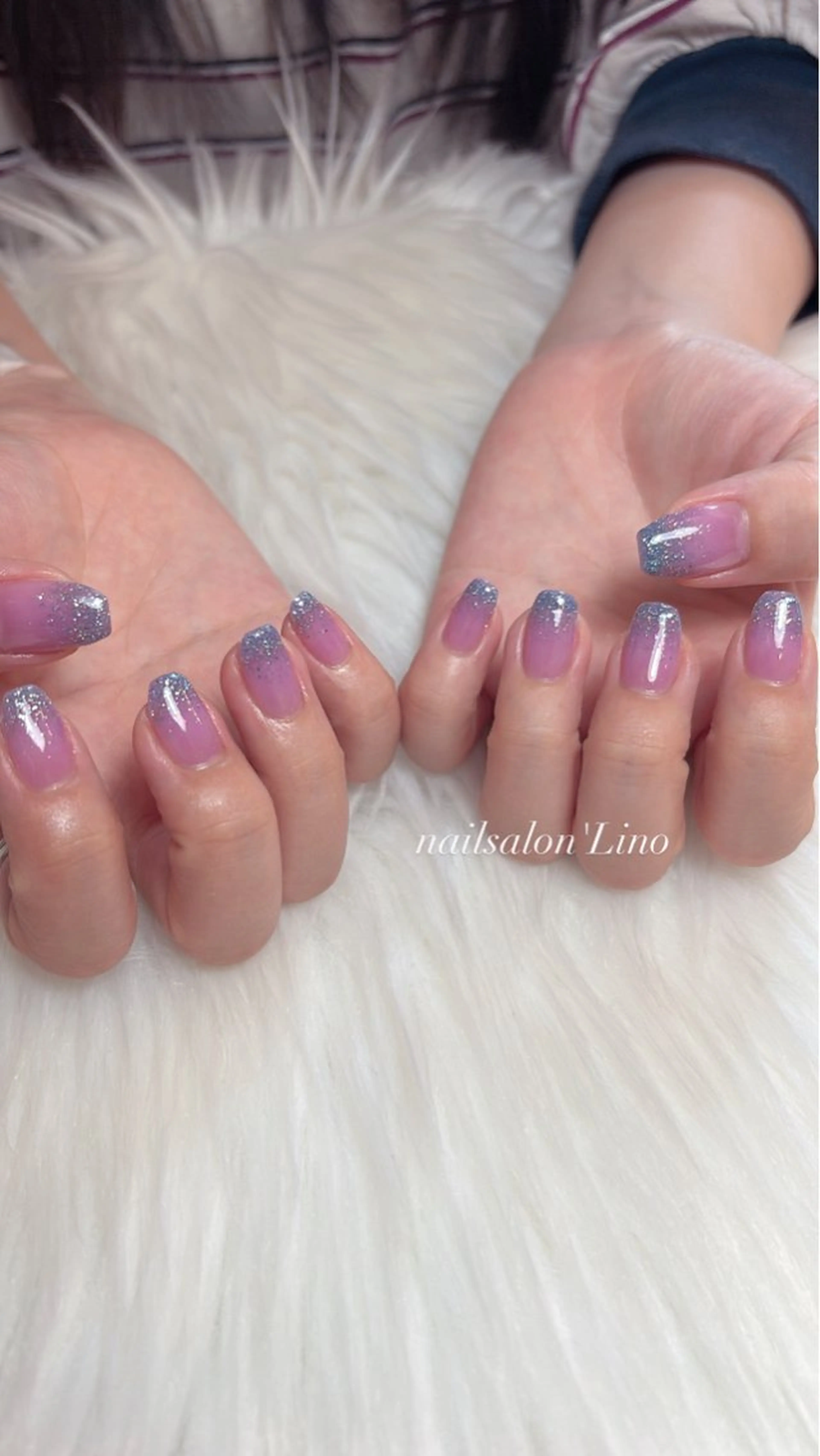 ネイル フラッシュネイル グラデーション ワンカラーネイル Lino𓂃⟡.· Chizuruのネイルデザイン