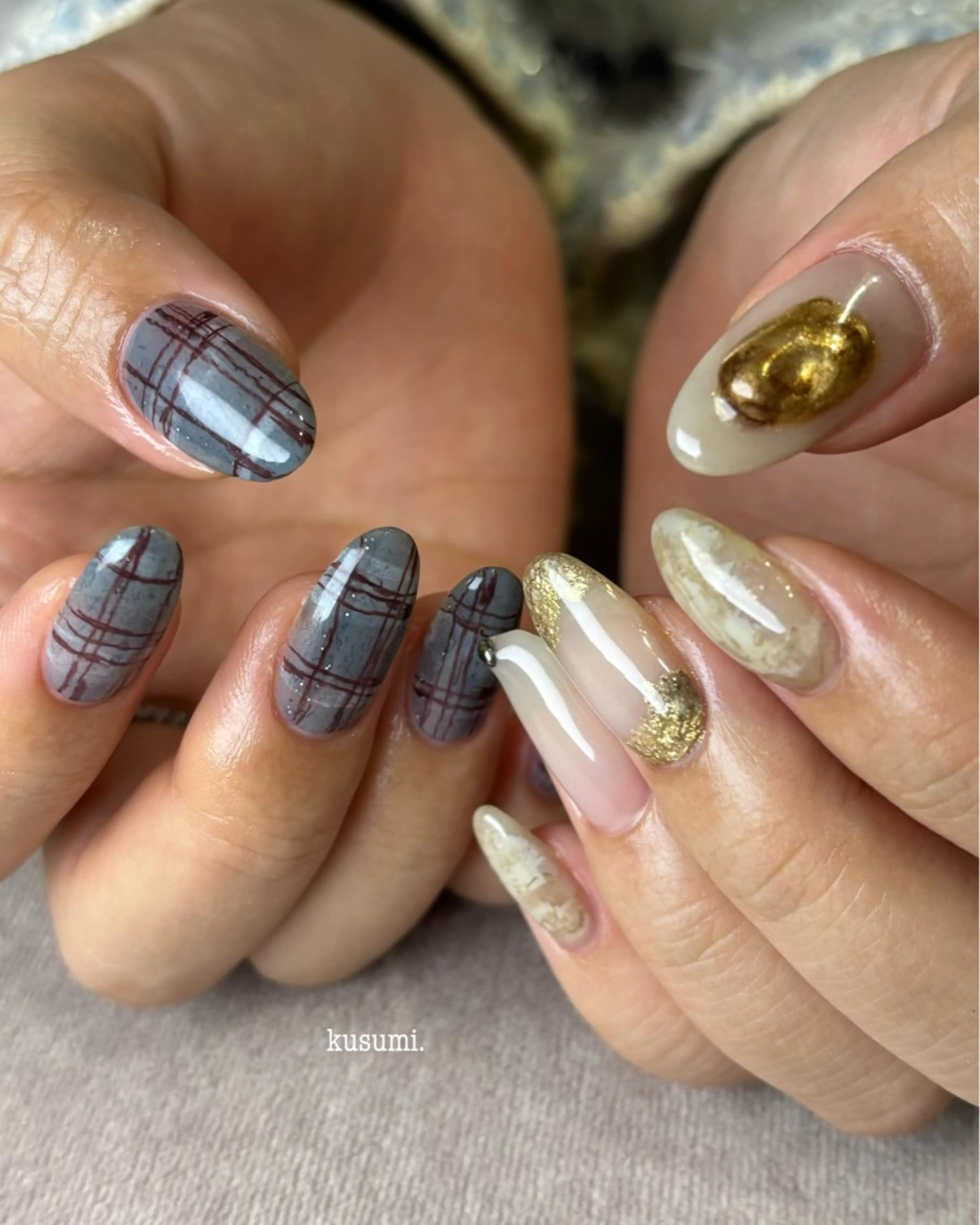 ネイル メンズネイル ニュアンスネイル ハンドネイル kusumi.所属・kusumi. tatsuyaのネイルデザイン