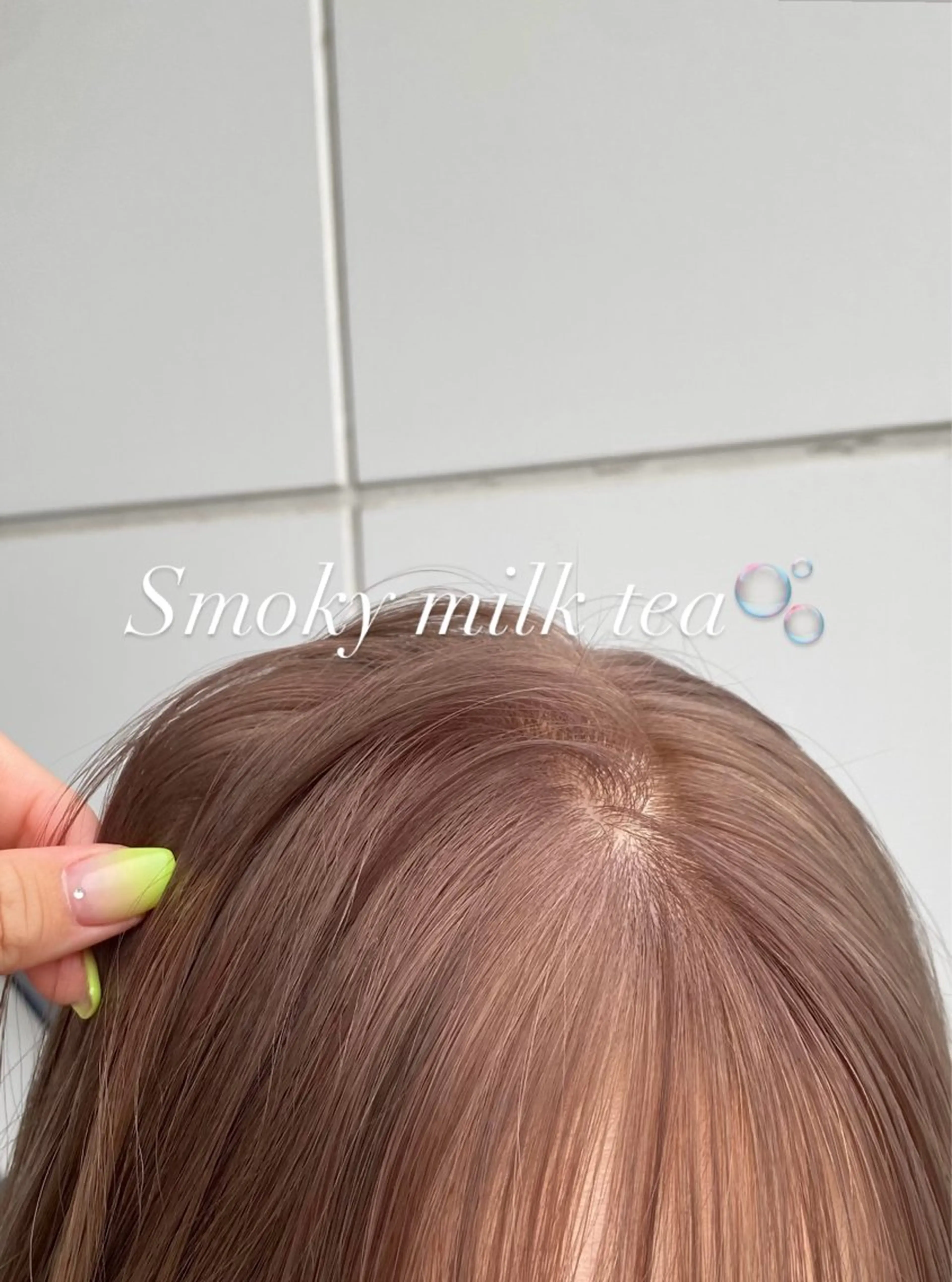 ミディアム 銀座/前髪顔まわり/ 透明感カラー/danのヘアスタイル