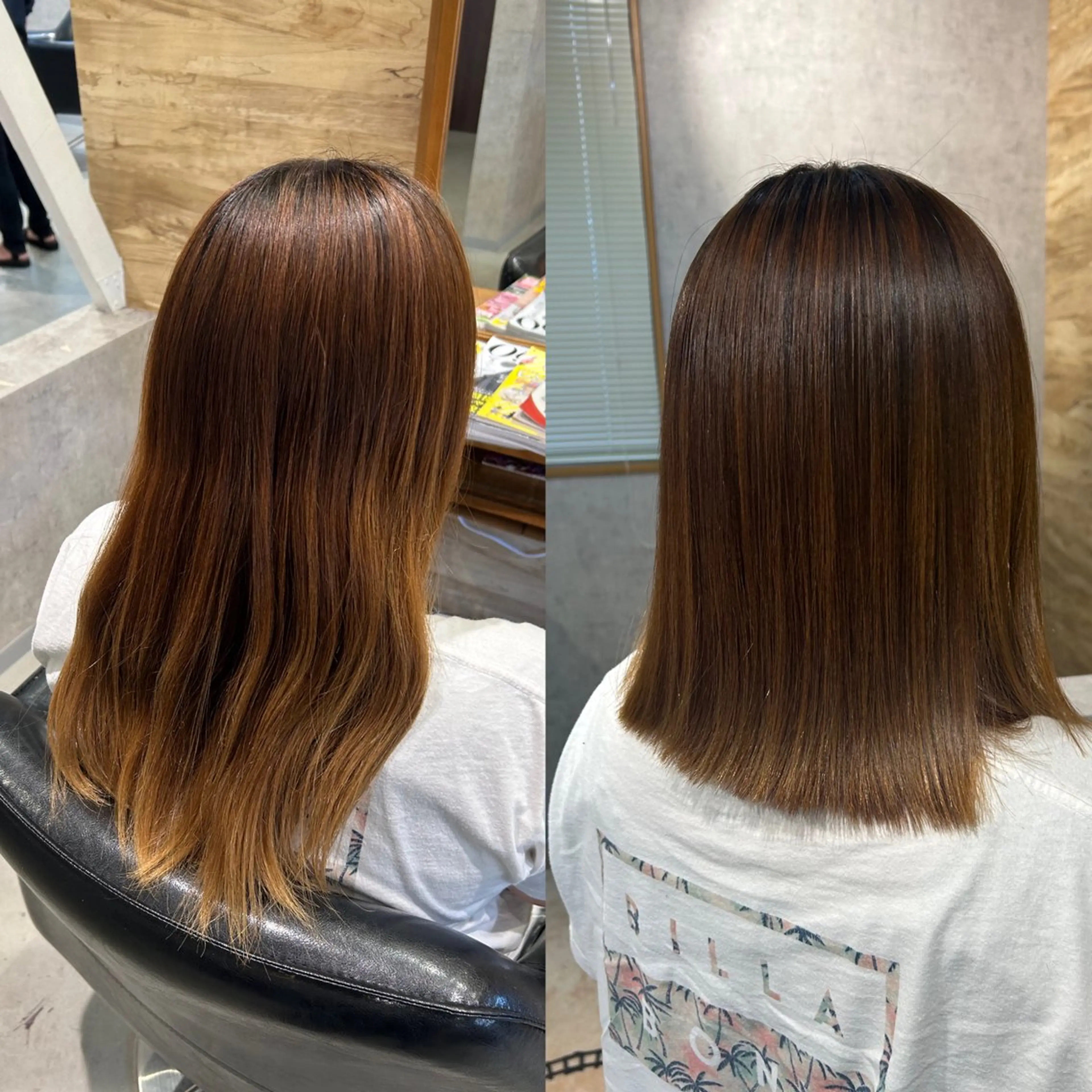 ミディアム 縮毛矯正 suri-ru hair【スリールヘアー】所属・FURUSAWA AOIのヘアスタイル