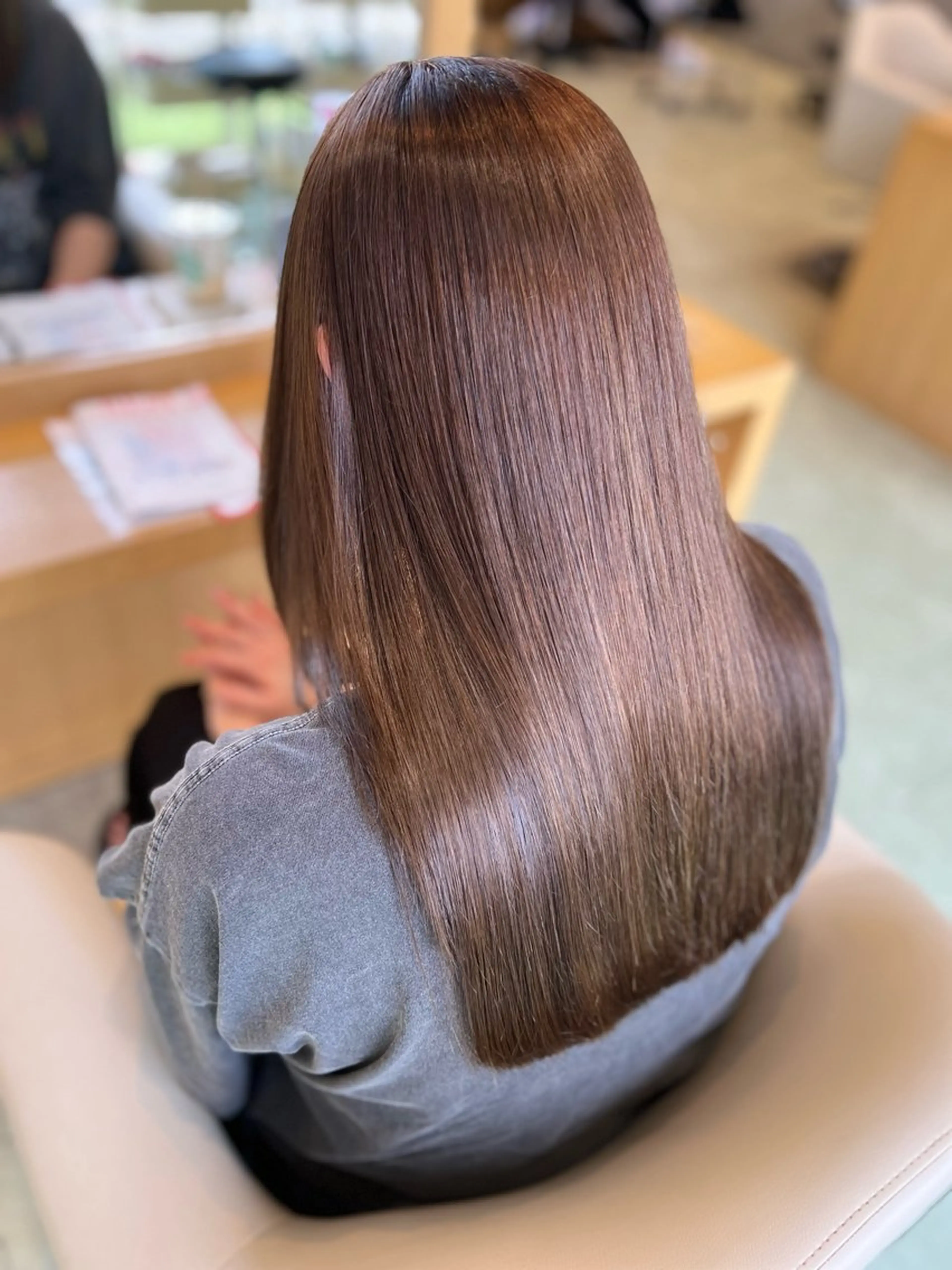 ロング 縮毛矯正 上西 力のヘアスタイル