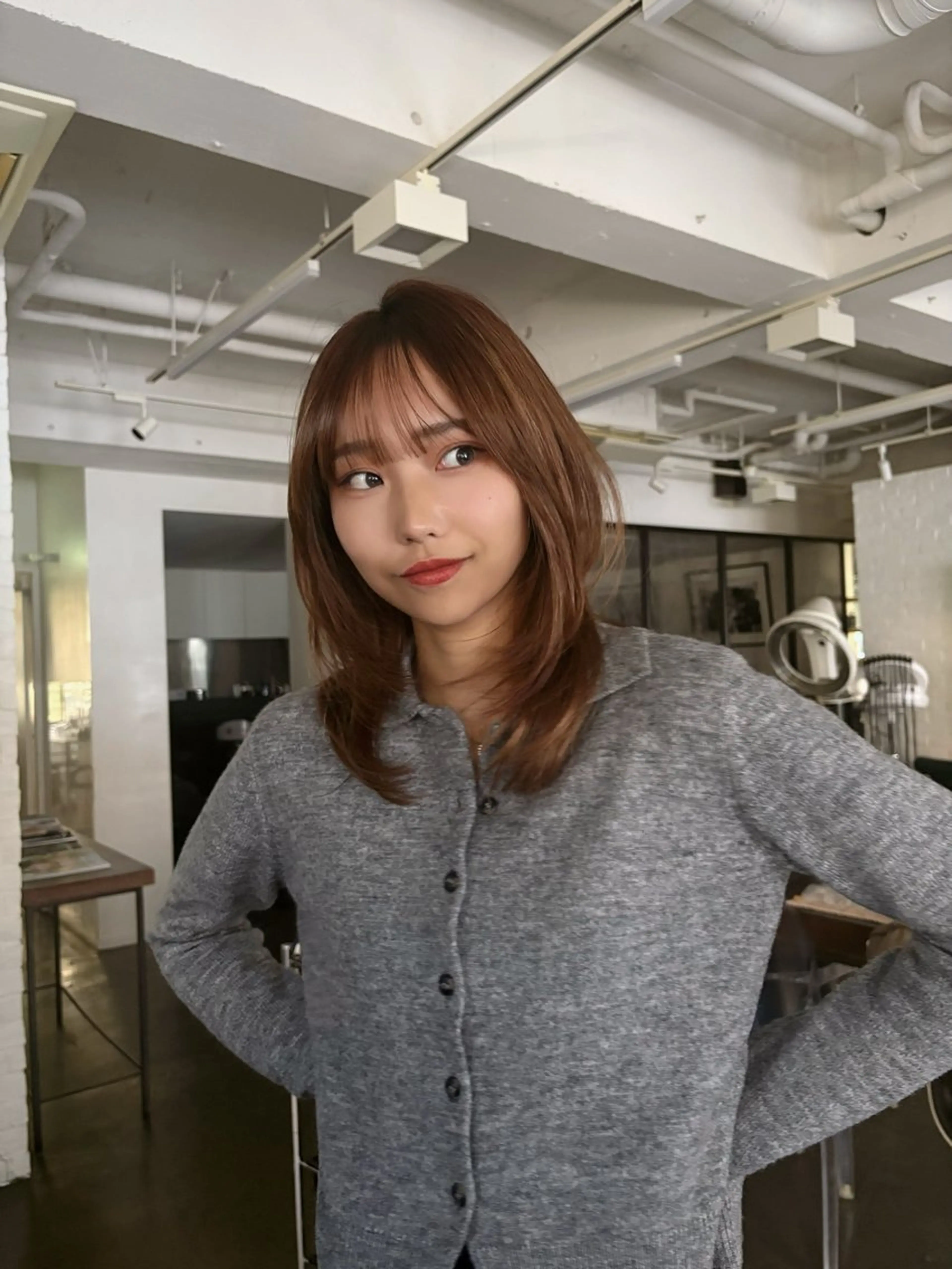 セミロング カット トリートメント 🟡表参道ABBEY Hiroのヘアスタイル