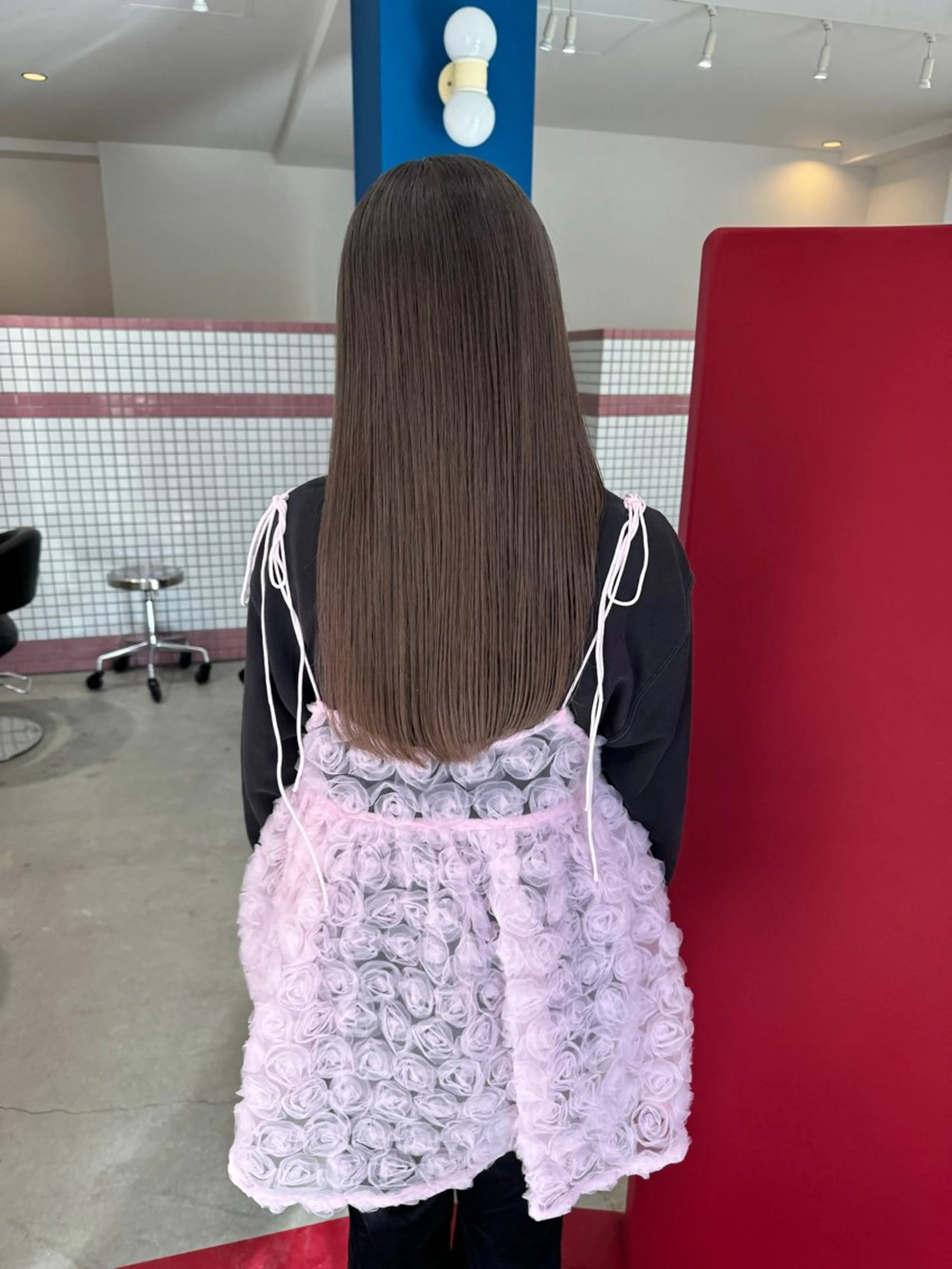 カラー グレージュ ヘアカラー YOKE 桃山台 SAKI♩ ܸのヘアスタイル