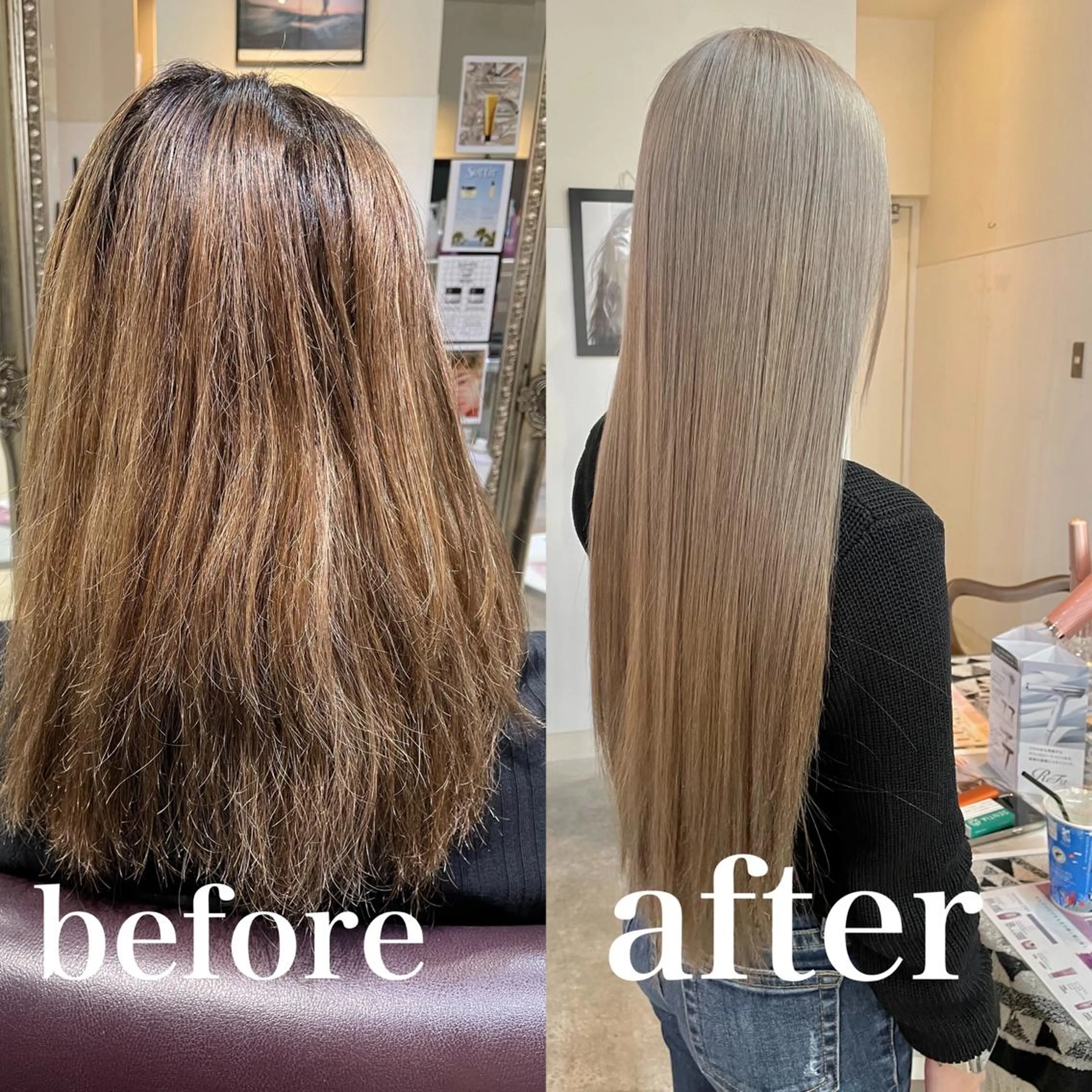 セミロング カラー エクステ 髪質改善 トリートメント AMRITA所属・men'sｶｯﾄ ﾊﾟｰﾏ🫧ｼｵﾝのヘアスタイル