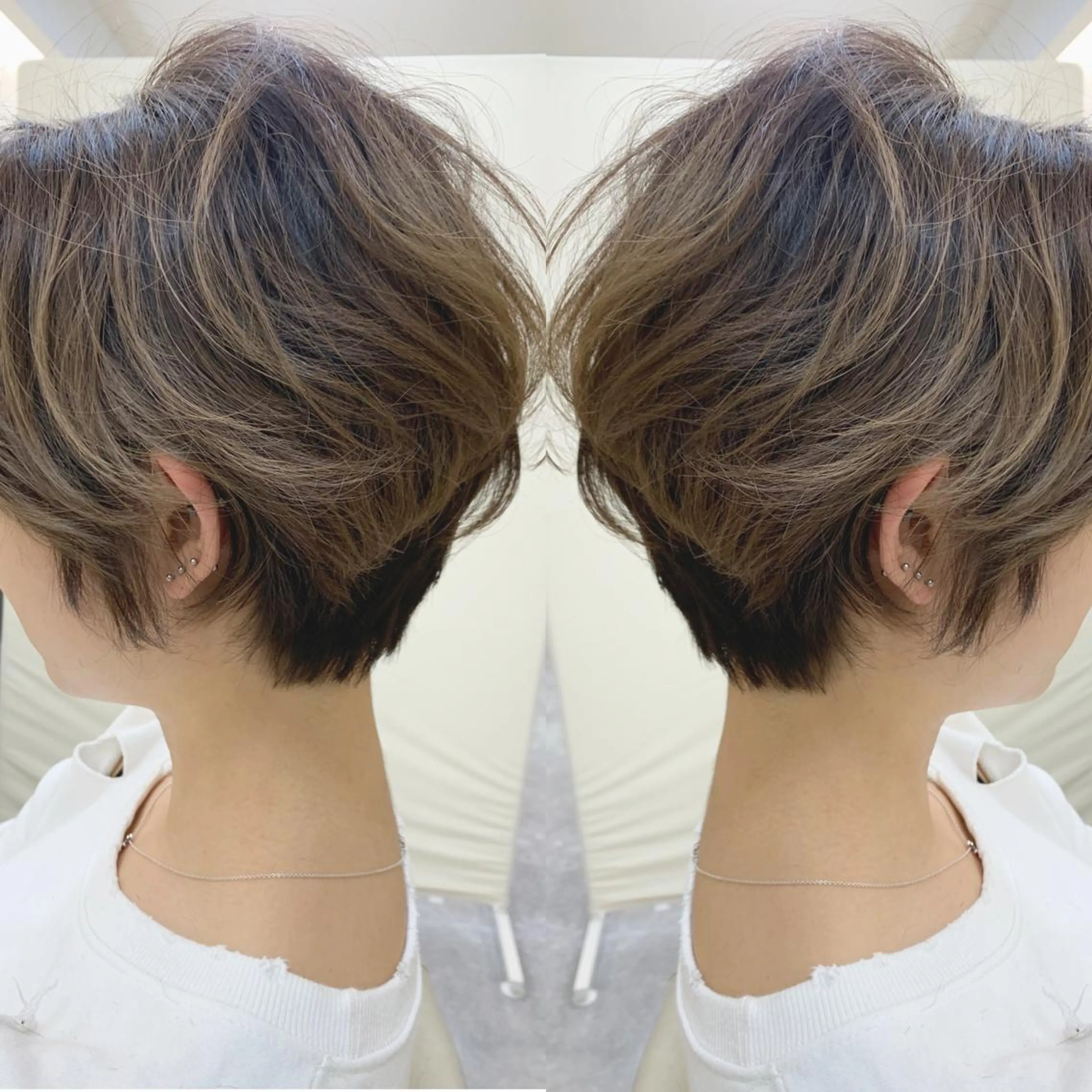 ショート ハンサムショート ボブ ショートヘア カット パーマ H所属・H (エイチ) 烏丸御池店のヘアスタイル