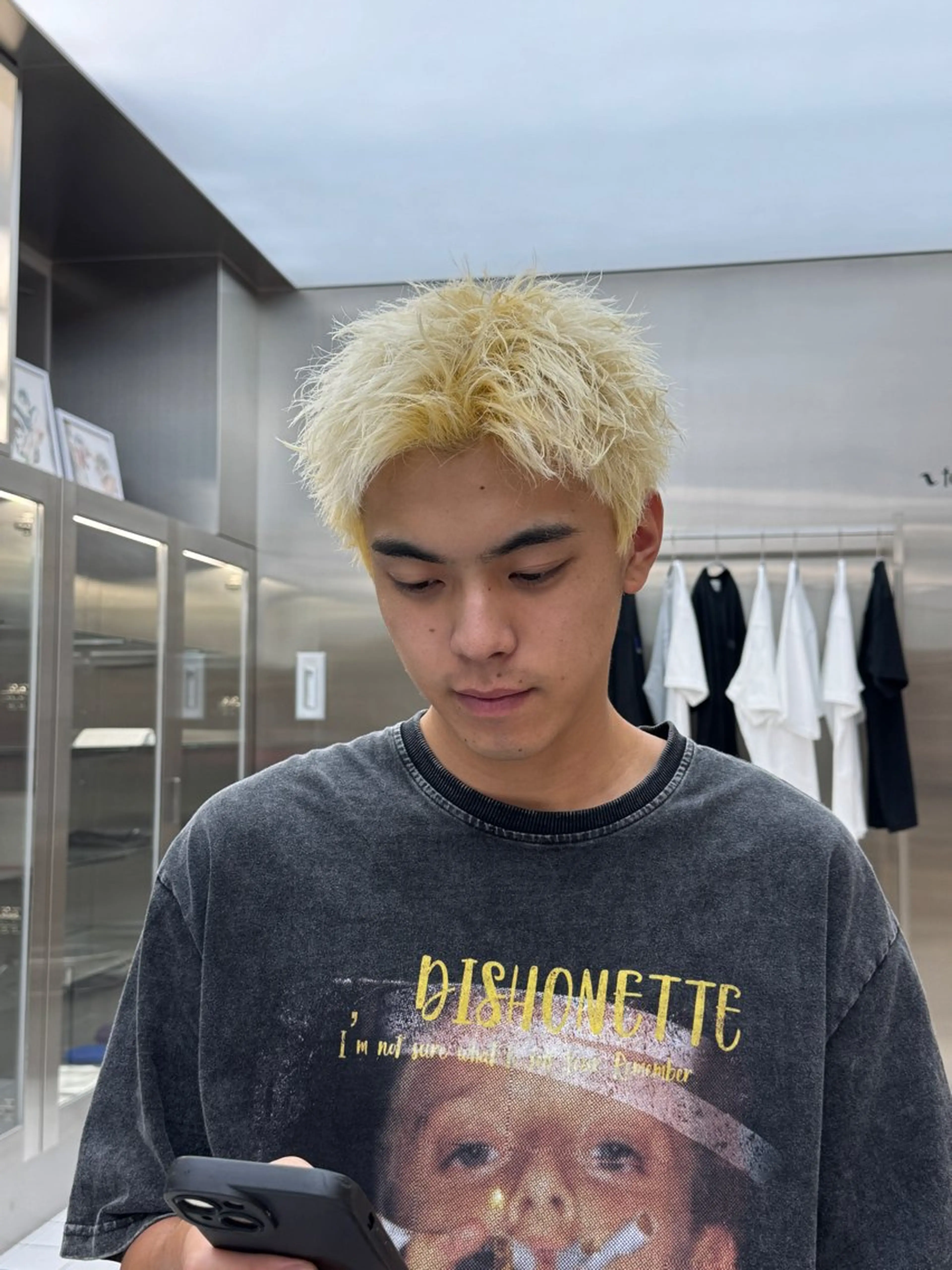 カラー メンズ ヘアカラー fifth park 六反穂 龍介のヘアスタイル