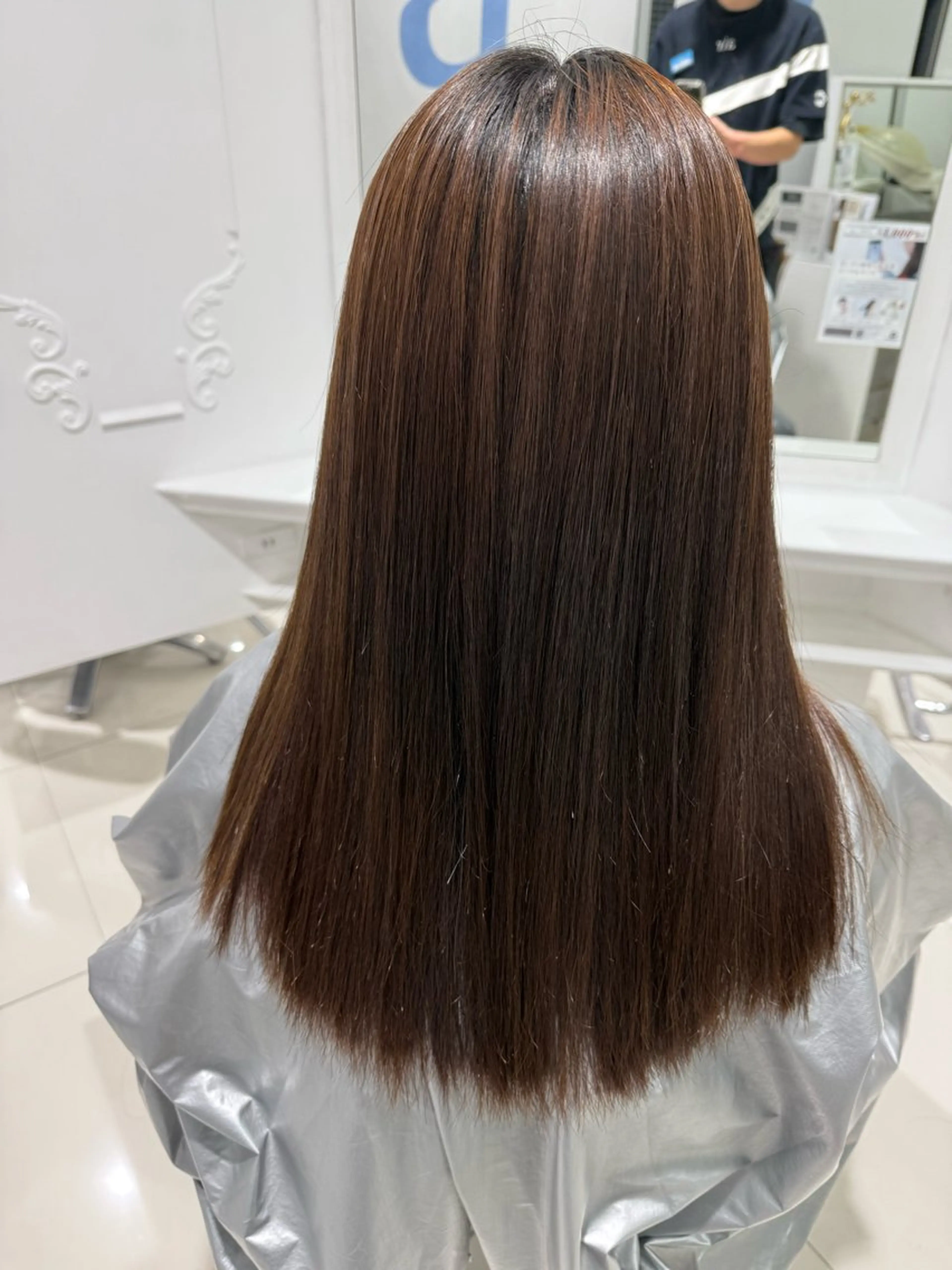 ロング 縮毛矯正 石本 泰士のヘアスタイル