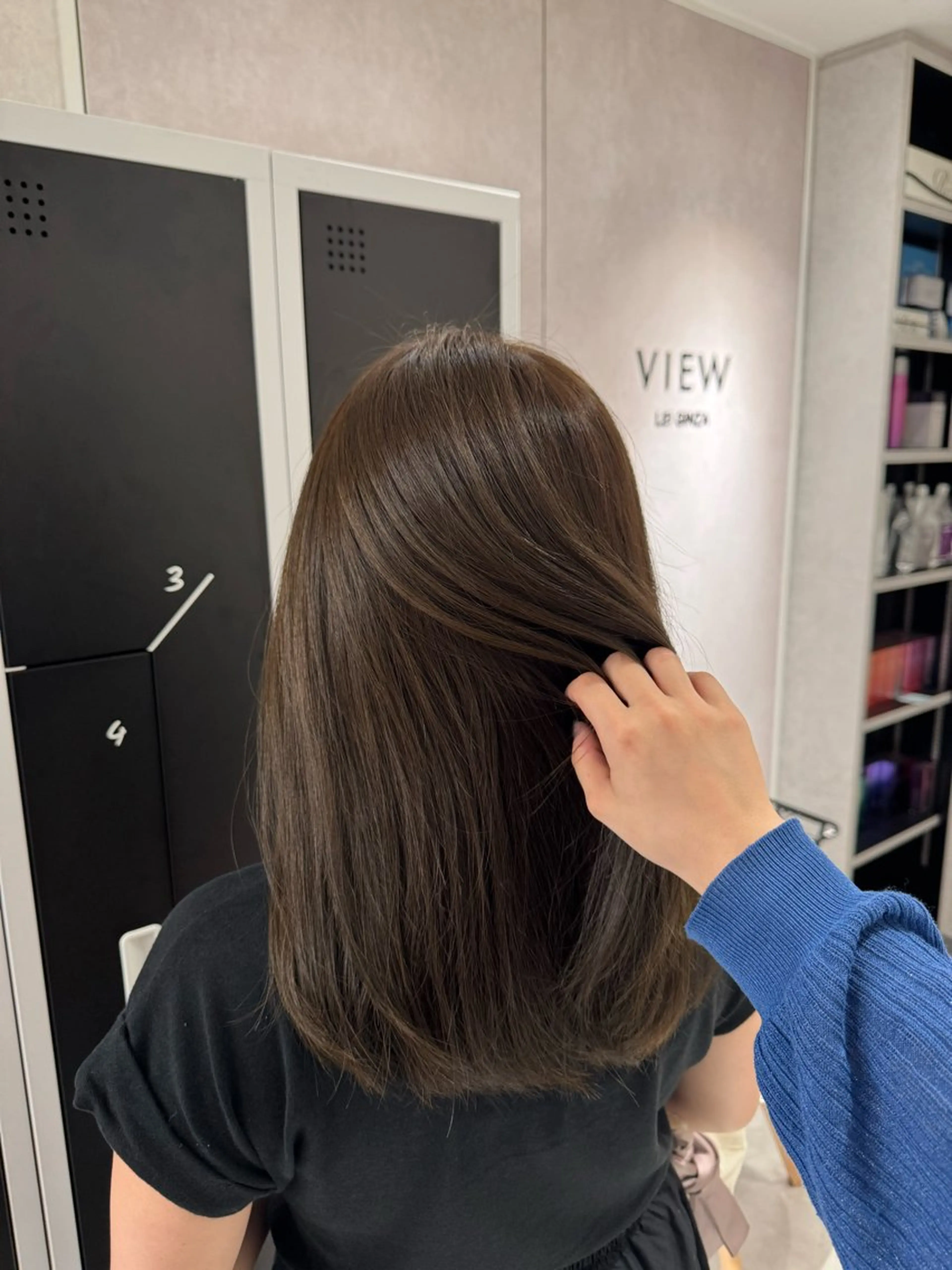 カラー オリーブカラー 🩵ワンカラー／ 銀座／mayu🩵のヘアスタイル