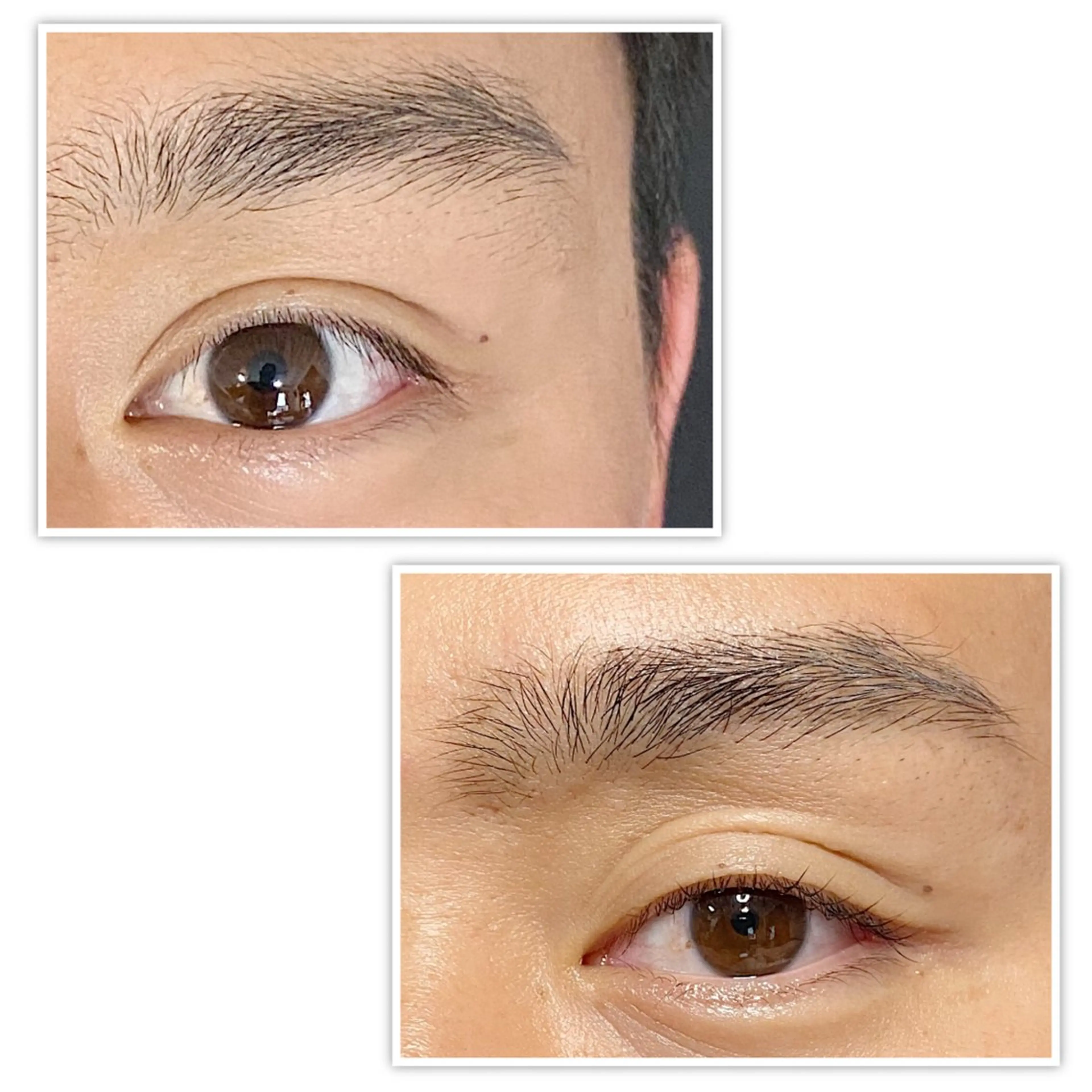 men'sアイブロウワックス×まつ毛パーマの写真