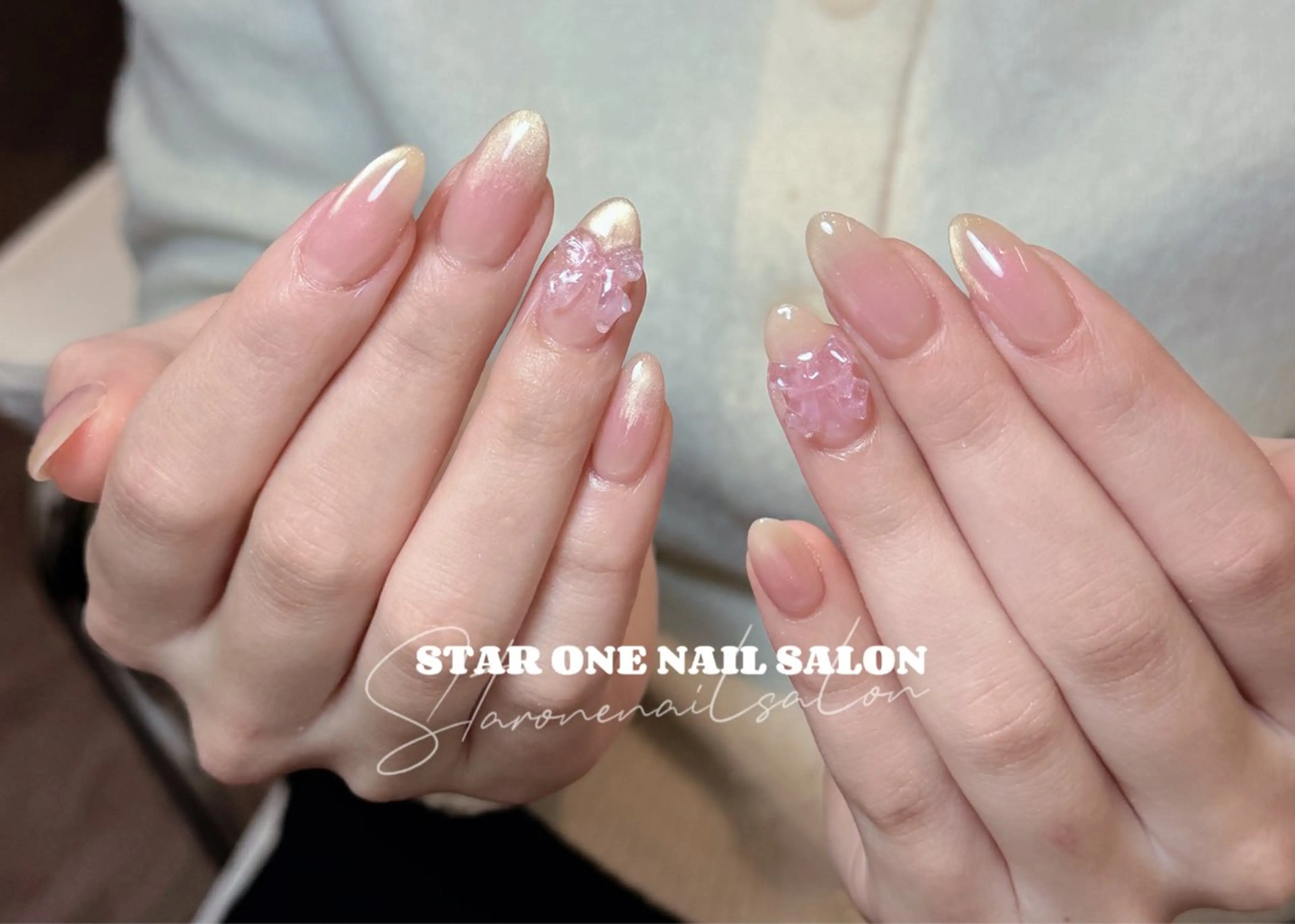 ネイル ハンドネイル 星 あみのネイルデザイン