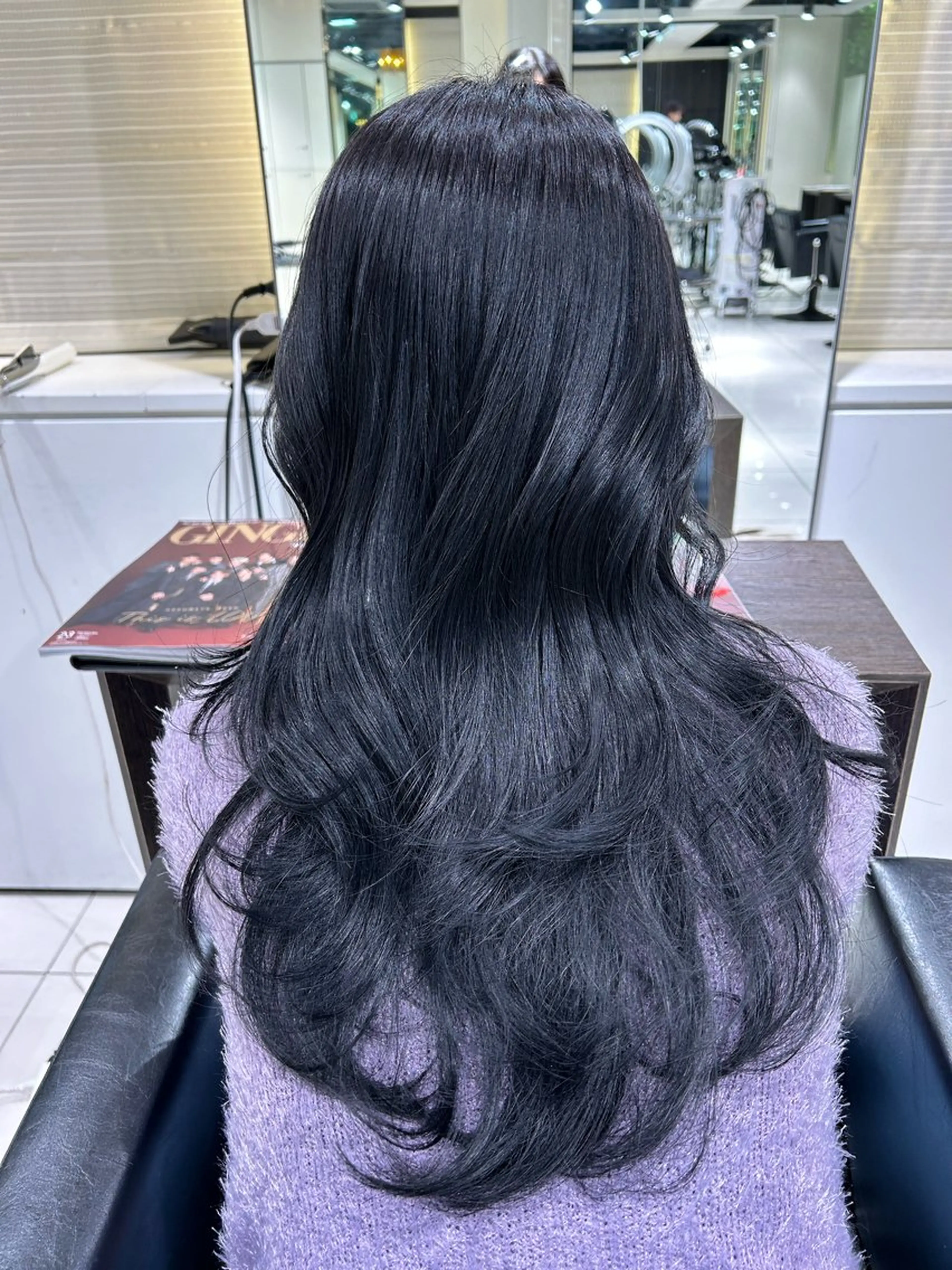 ロング カラー 髪質改善/透明感カラ ー/レイヤー/あやはのヘアスタイル