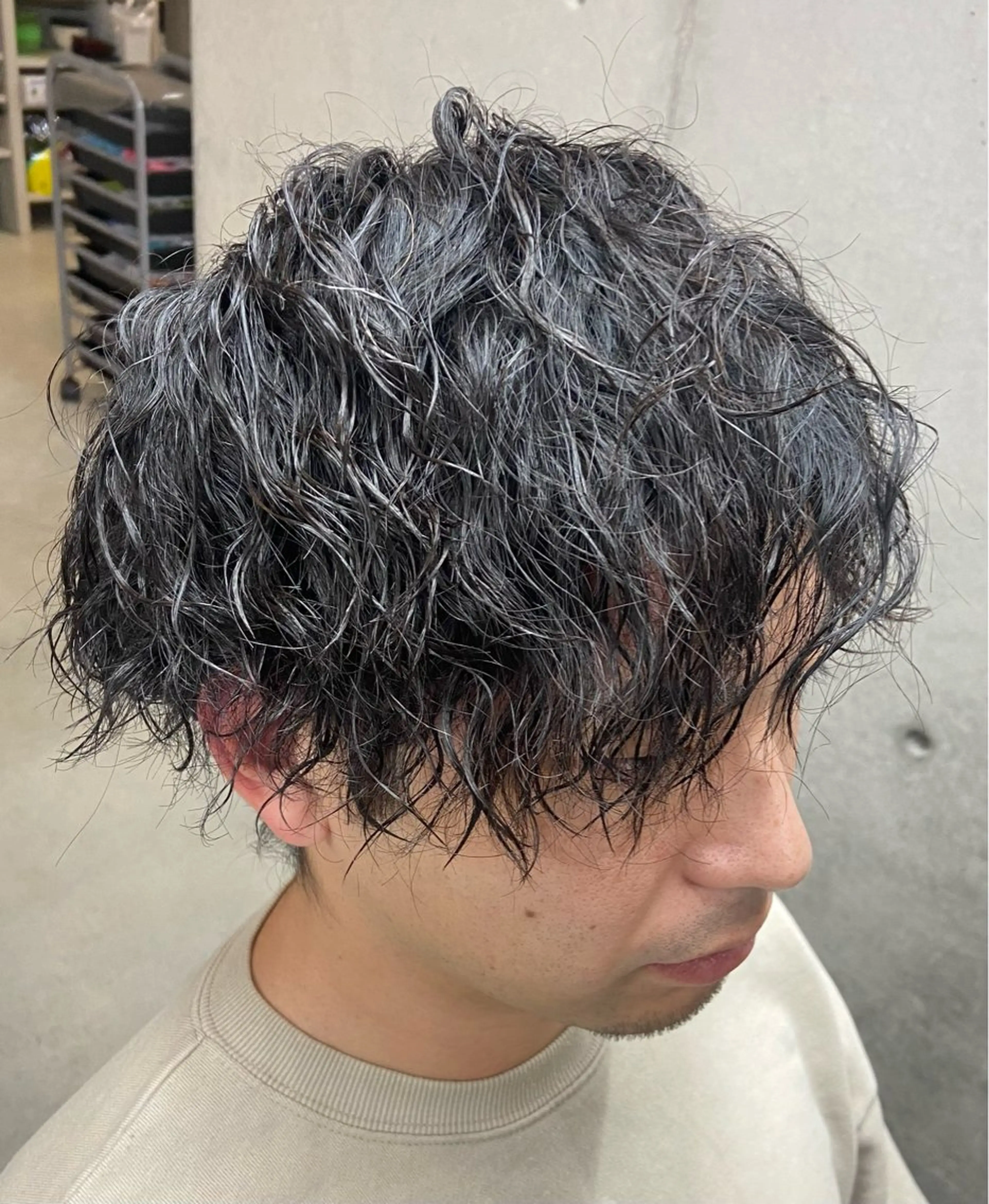パーマ メンズ 窪田 欣恭のヘアスタイル
