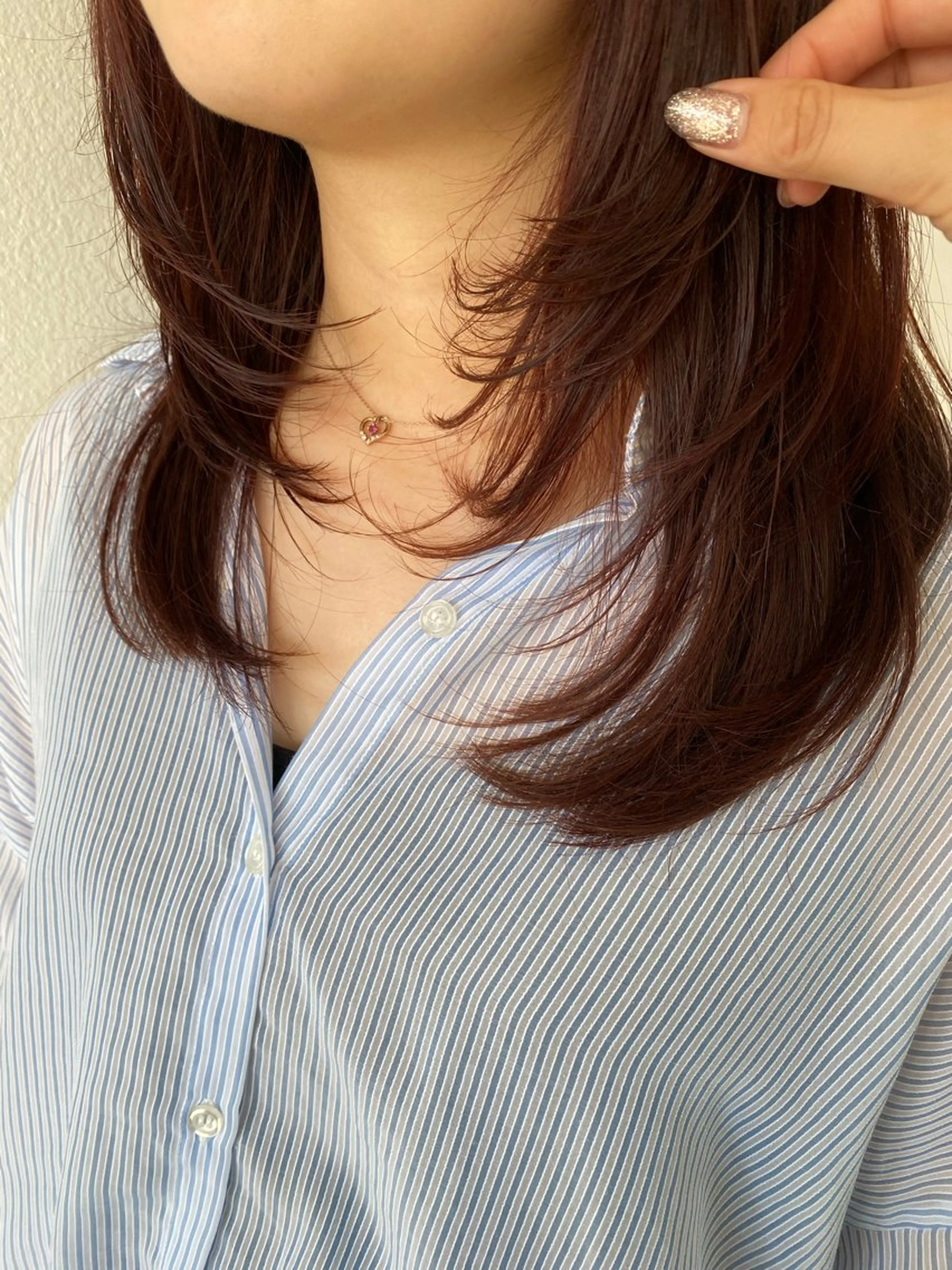 ミディアム カラー 髪質改善特化🥣🫧 天神美容室のヘアスタイル