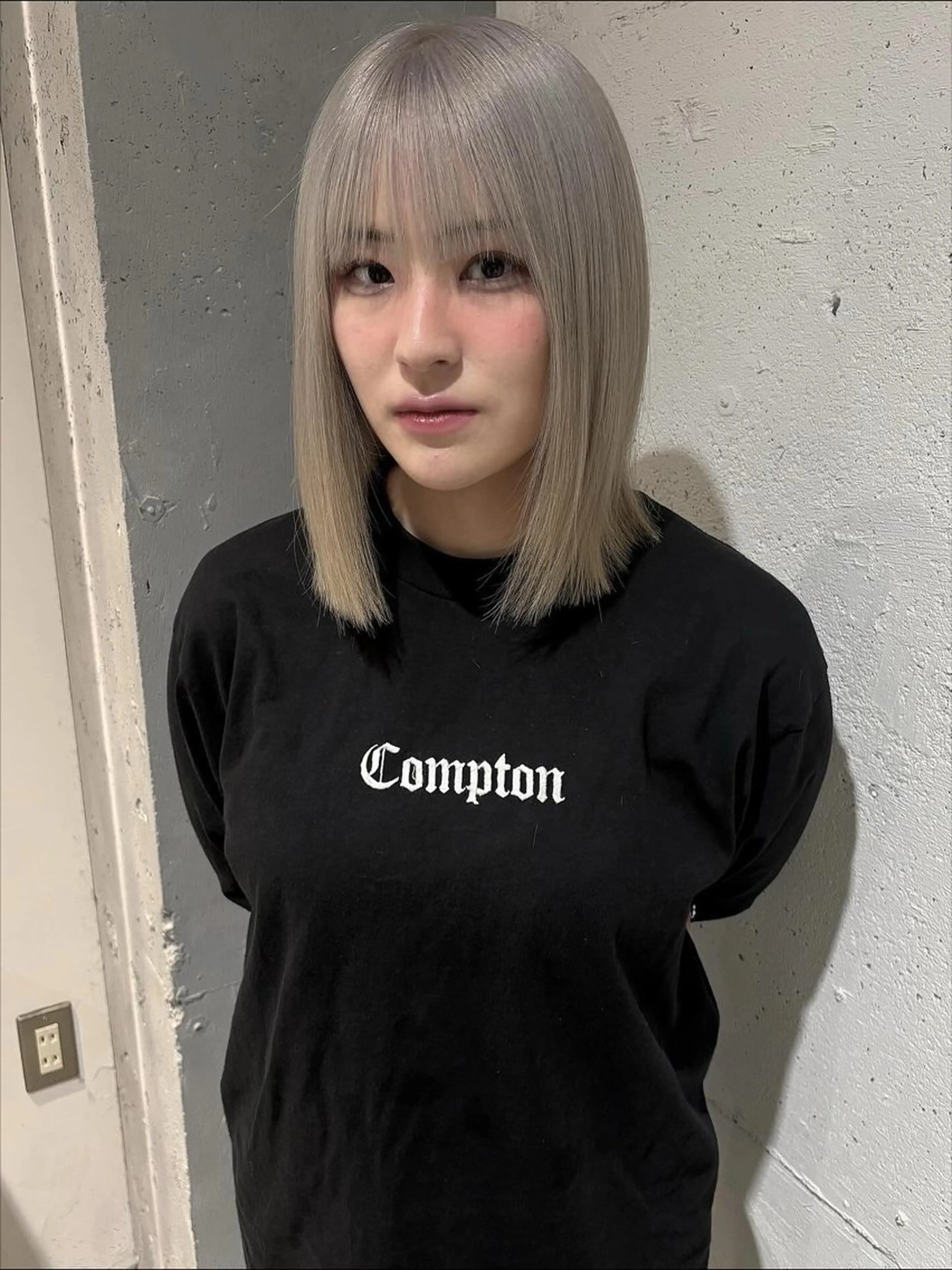 ミディアム ヘアカラー トリートメント Juna✂️ レイヤー / ボブのヘアスタイル