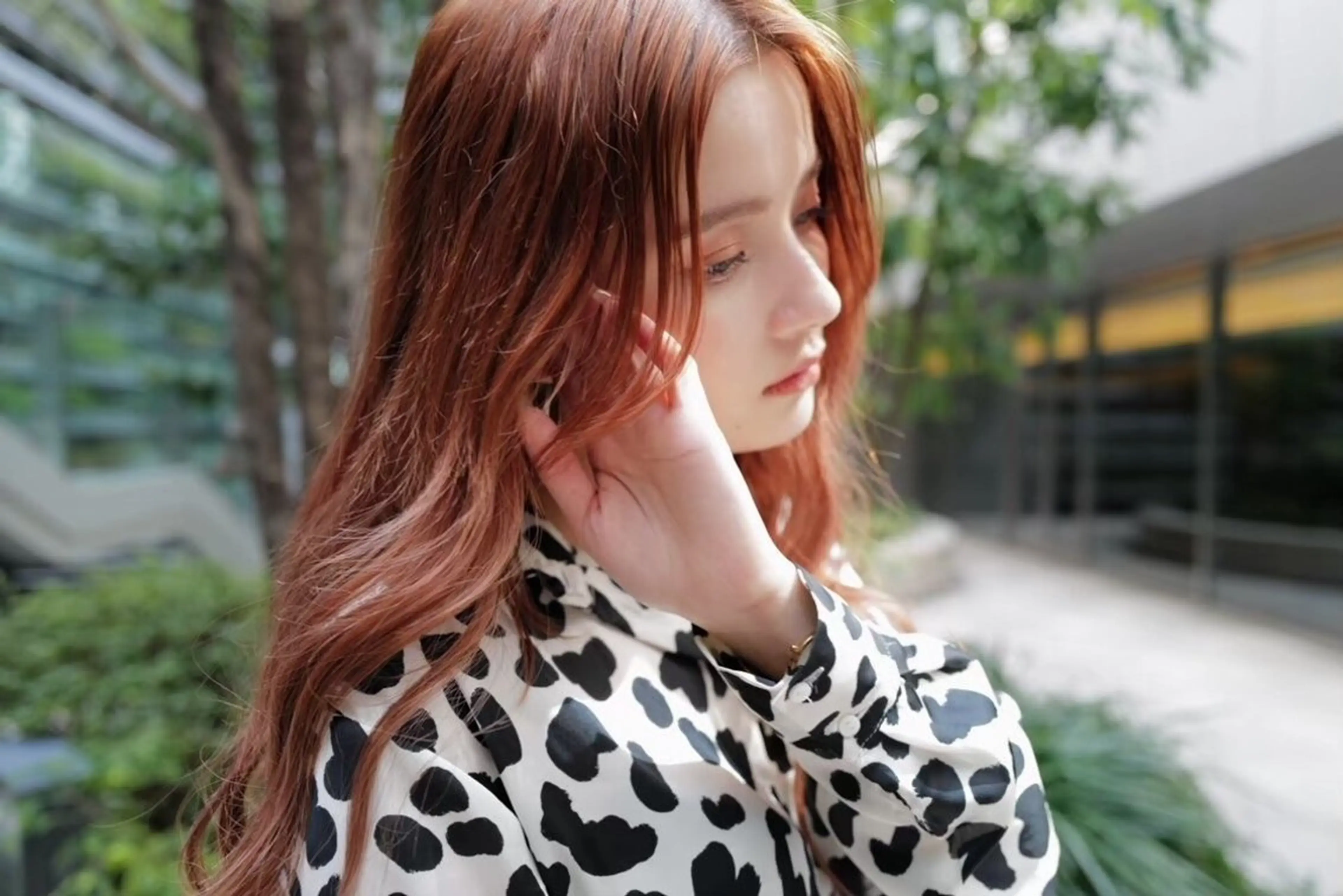 ロング メンズ メンズブリーチ カット ヘアカラー トリートメント 小顔カット/髪質改善 /  店長 河井雄貴のヘアスタイル