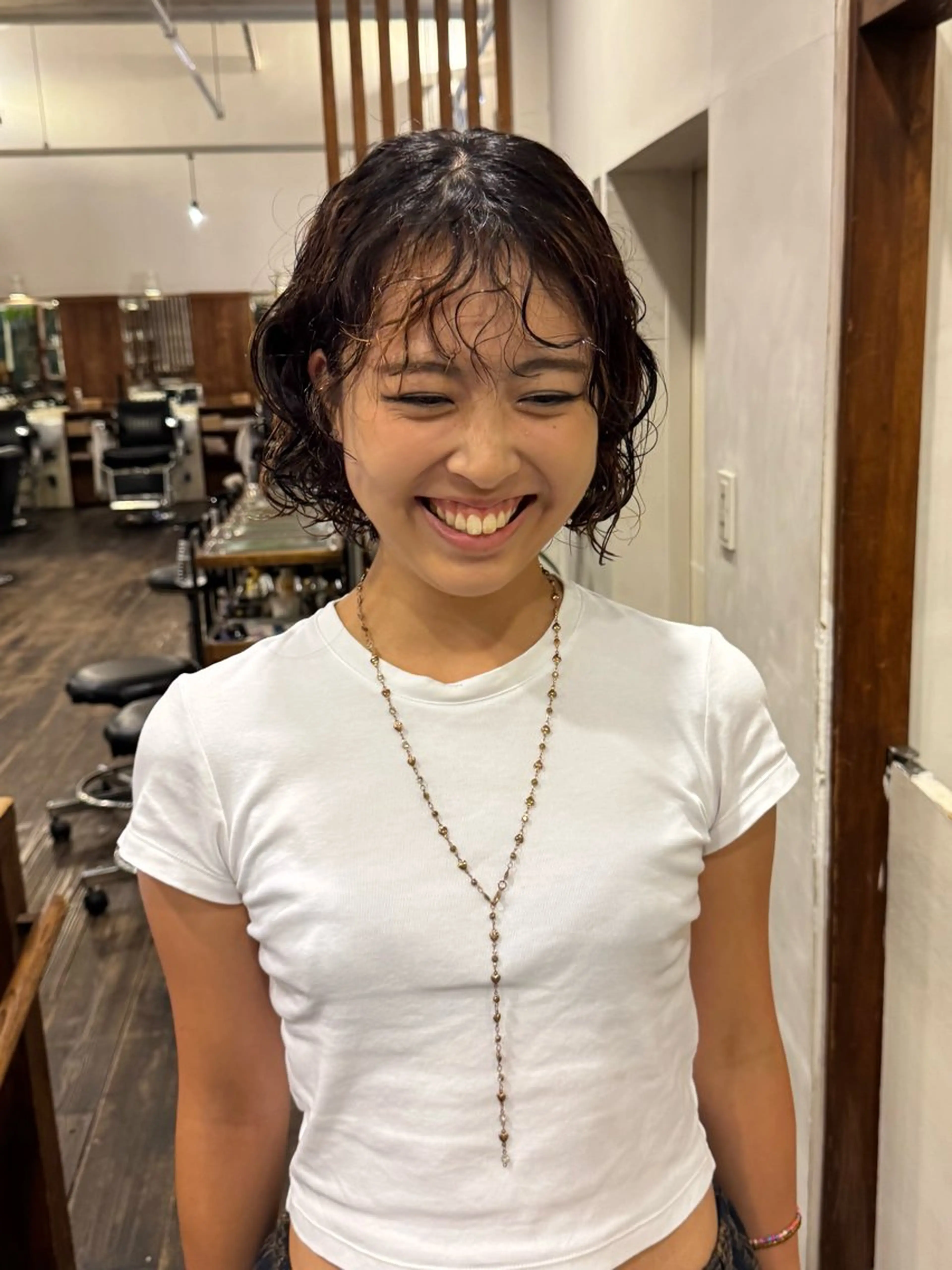 ショート パーマ MOK大阪梅田店 Asahiのヘアスタイル