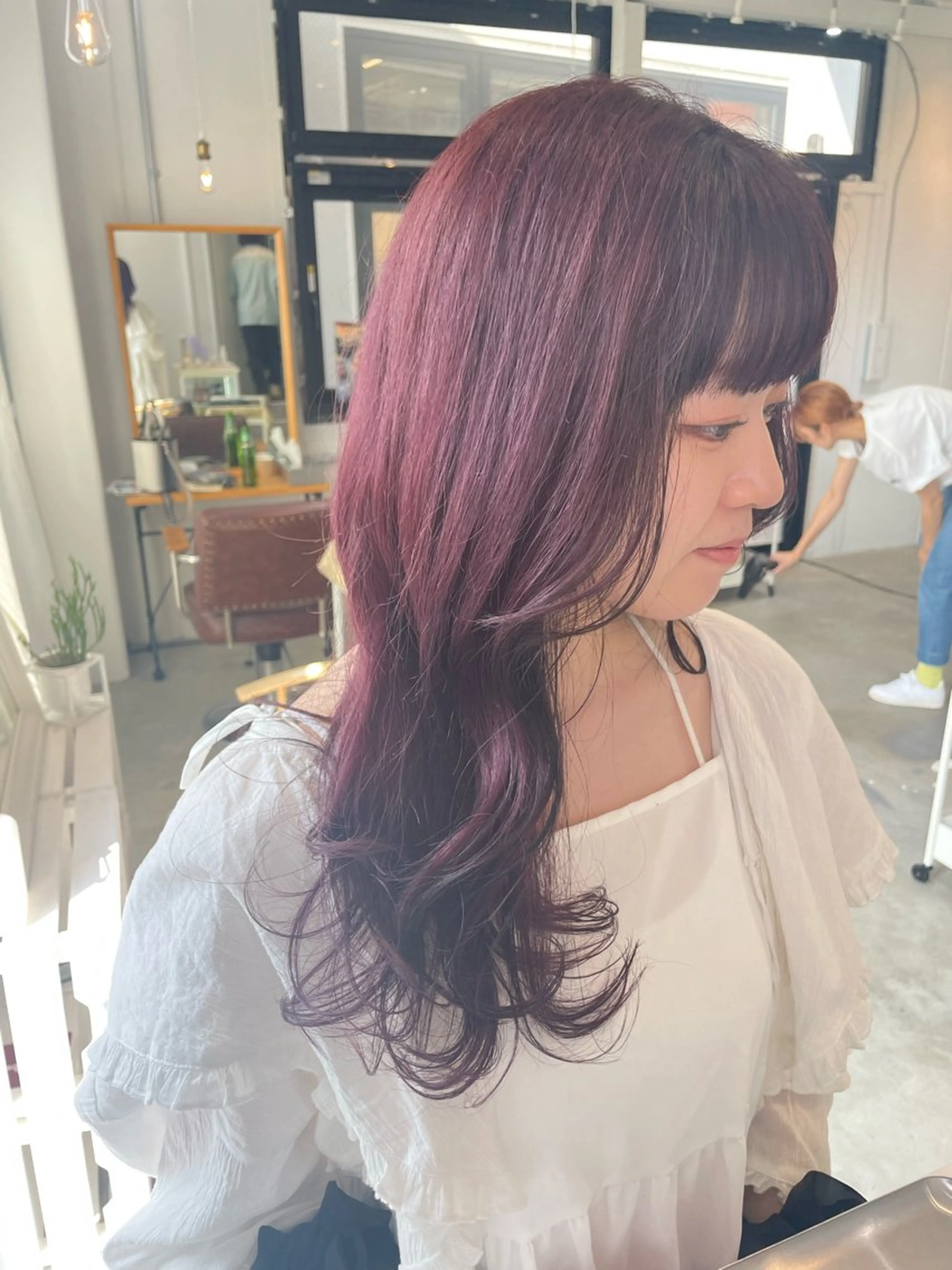 ロング 🦋顔周りカット/レ イヤー/ユリ🦋のヘアスタイル