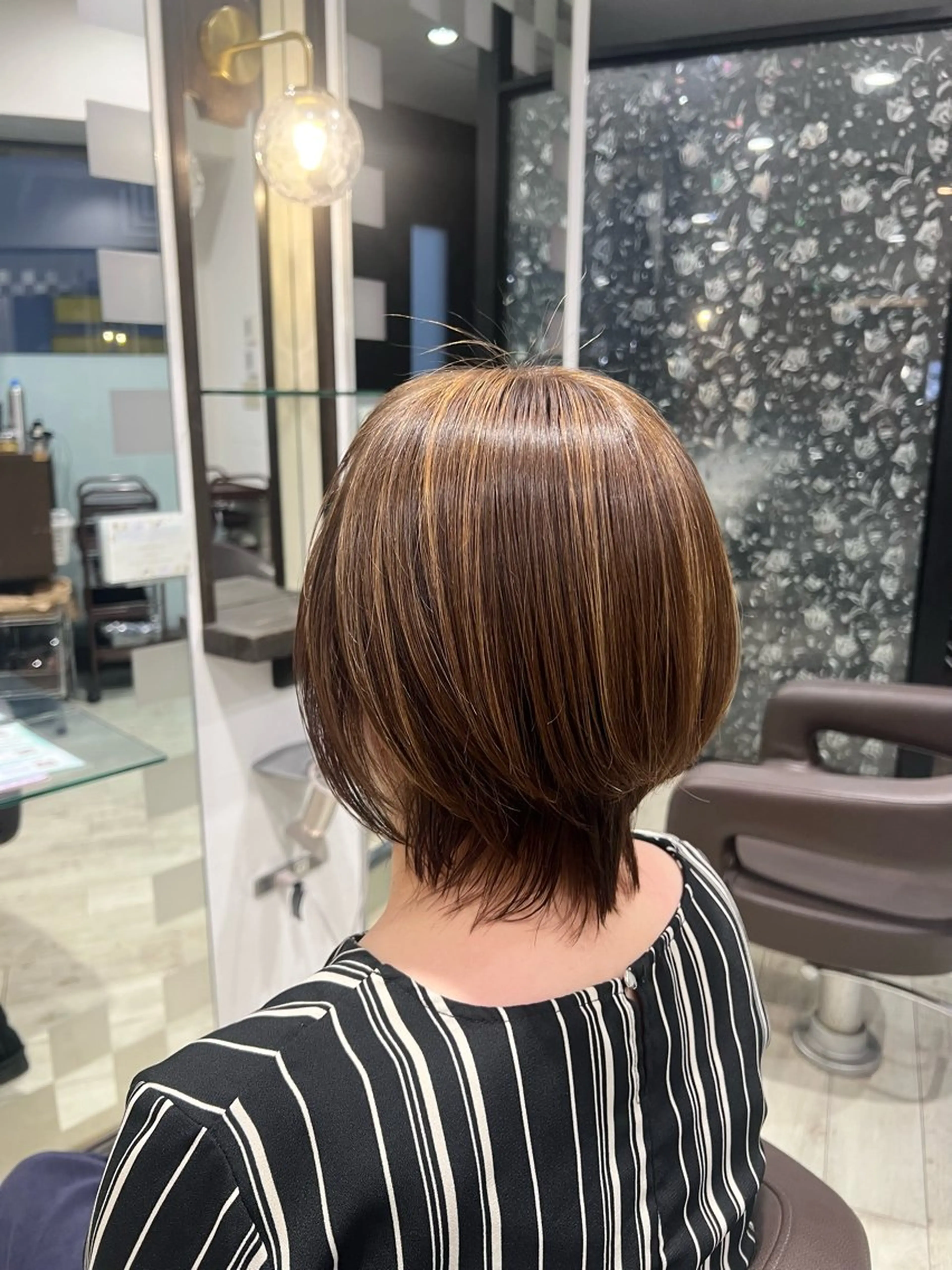 ショート カラー ハイライトカラー ハイライト カット ヘアカラー kataoka ryotaのヘアスタイル