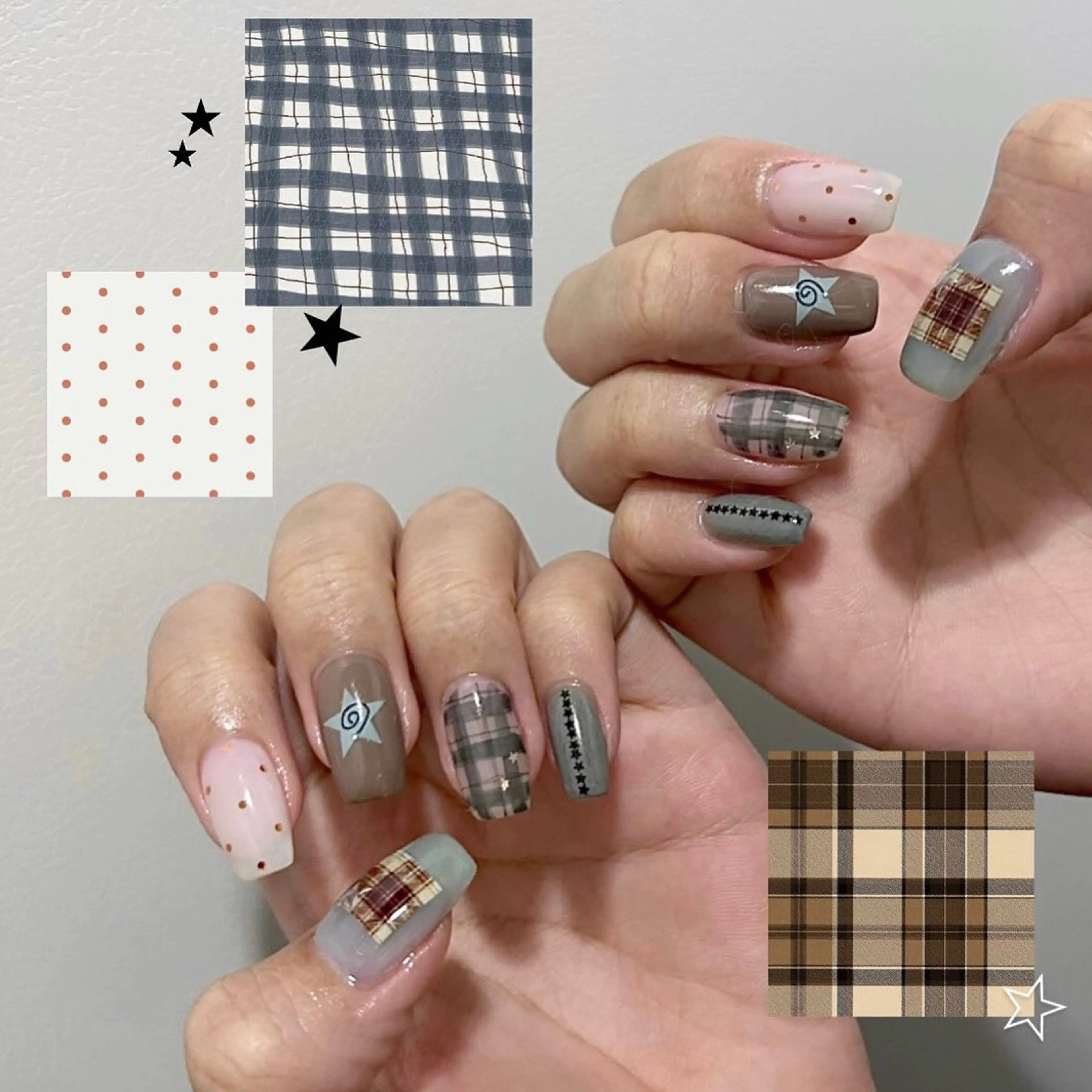 ネイル ハンドネイル ☽ ☾のネイルデザイン