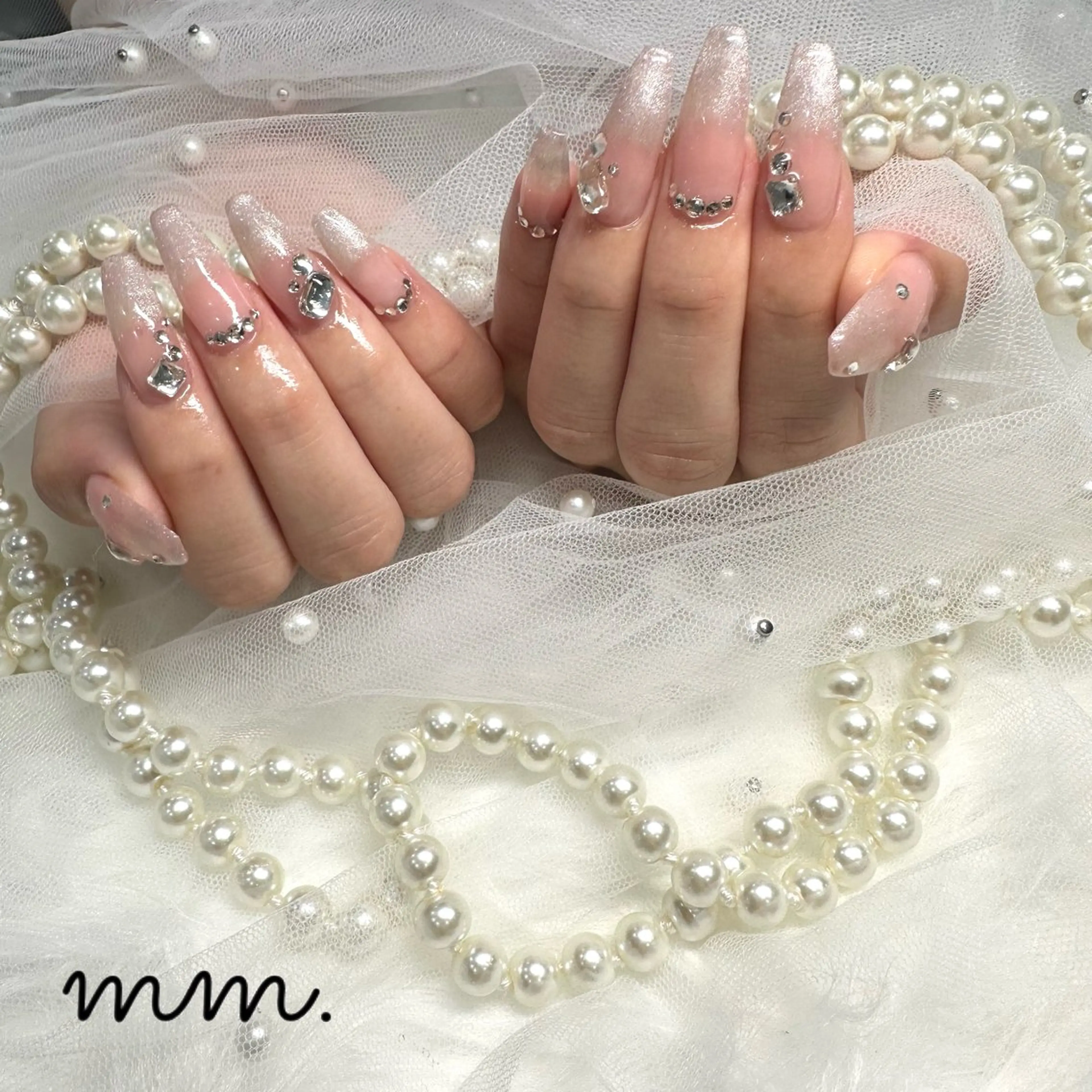 ネイル ハンドネイル 🩷🩵mm.大宮 Riyo🧸🩵🩷のネイルデザイン