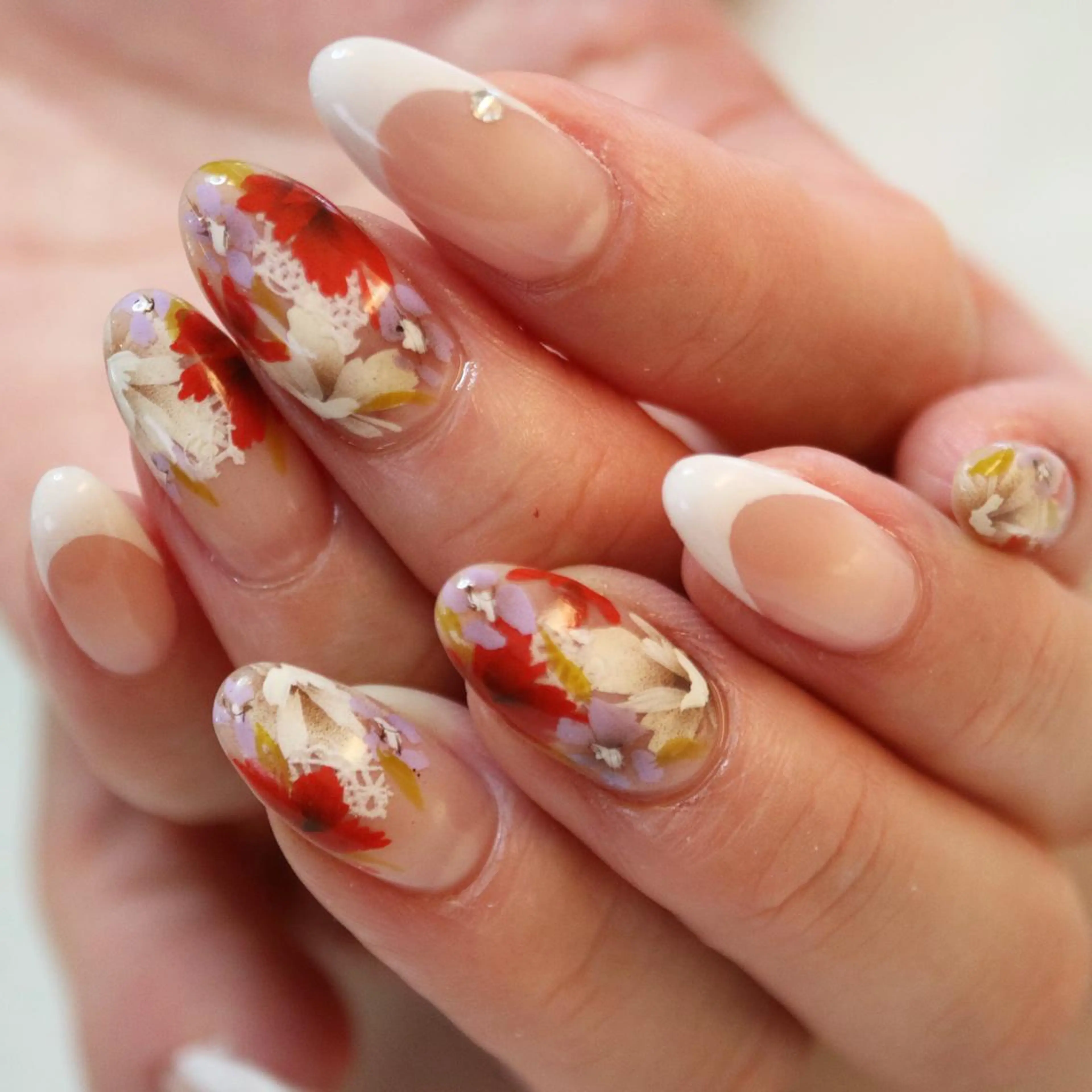 ネイル アートネイル フラワーネイル 春ネイル Faire MIKIのネイルデザイン