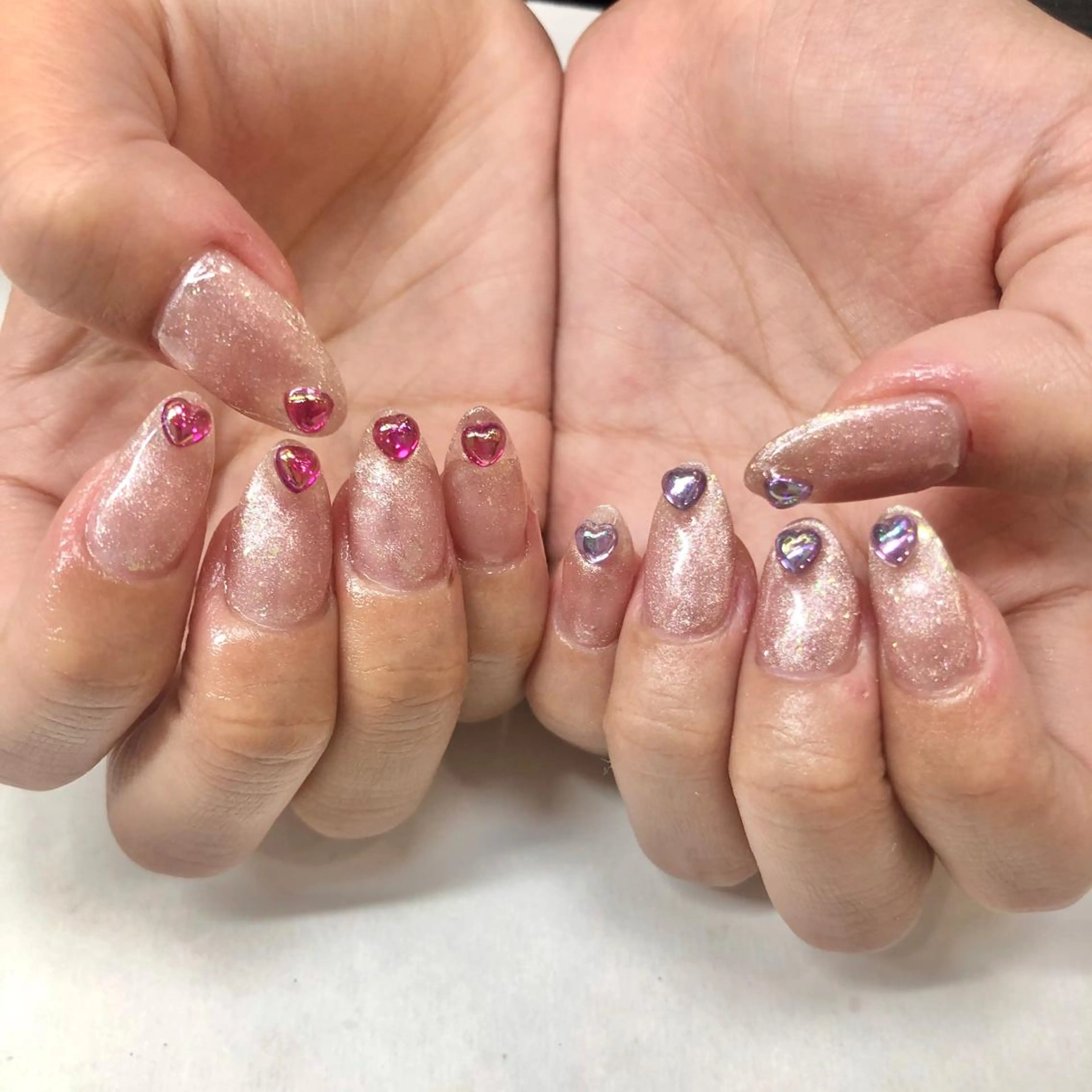 ネイル ハート ハンドネイル フットネイル 🎀AYAKO 🎀中韓ネイルのネイルデザイン