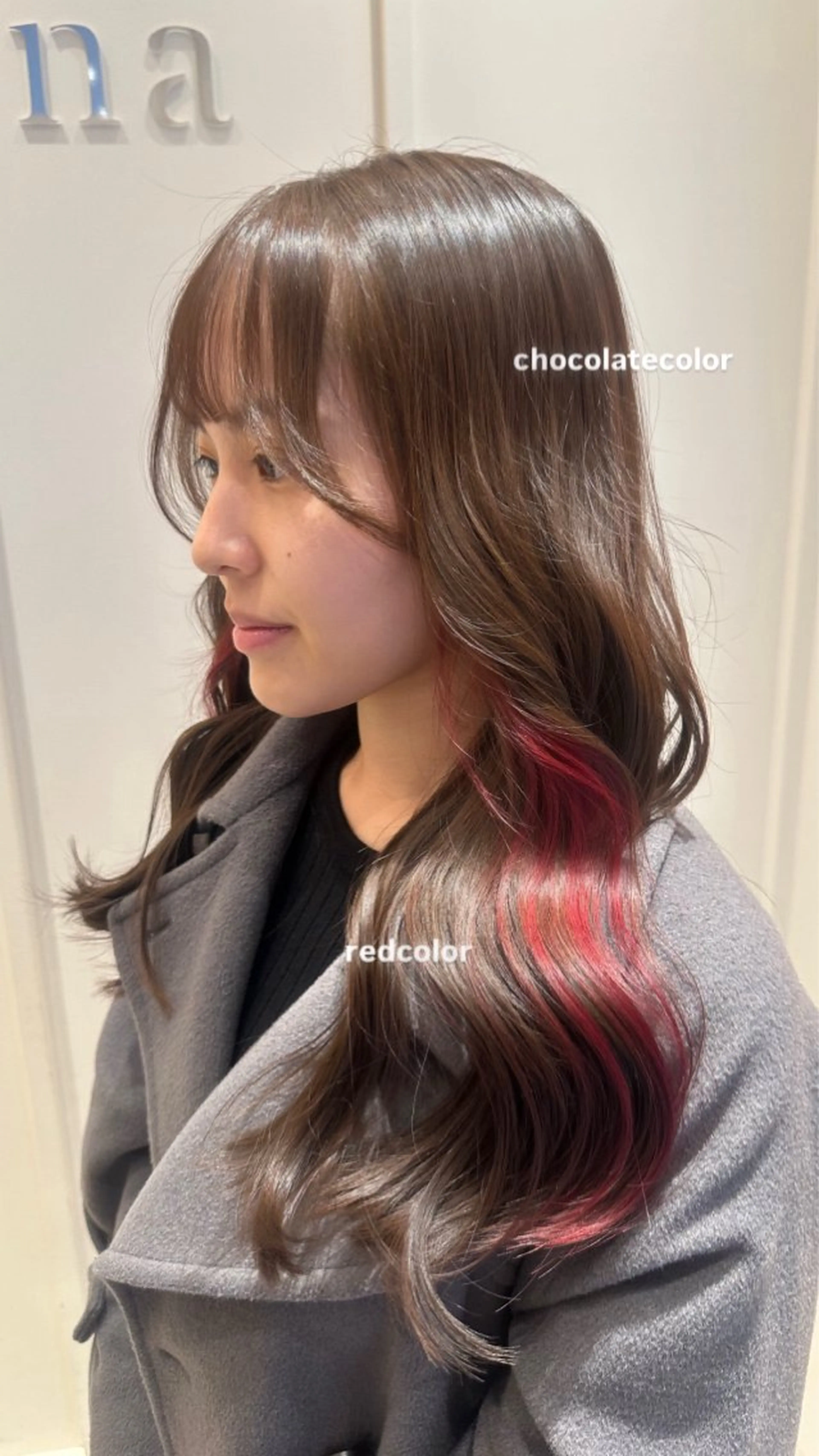 ロング カラー パーマ ヘアアレンジ メンズ 🫧ブリーチなし透明 感カラー🫧沼尻彩花のヘアスタイル