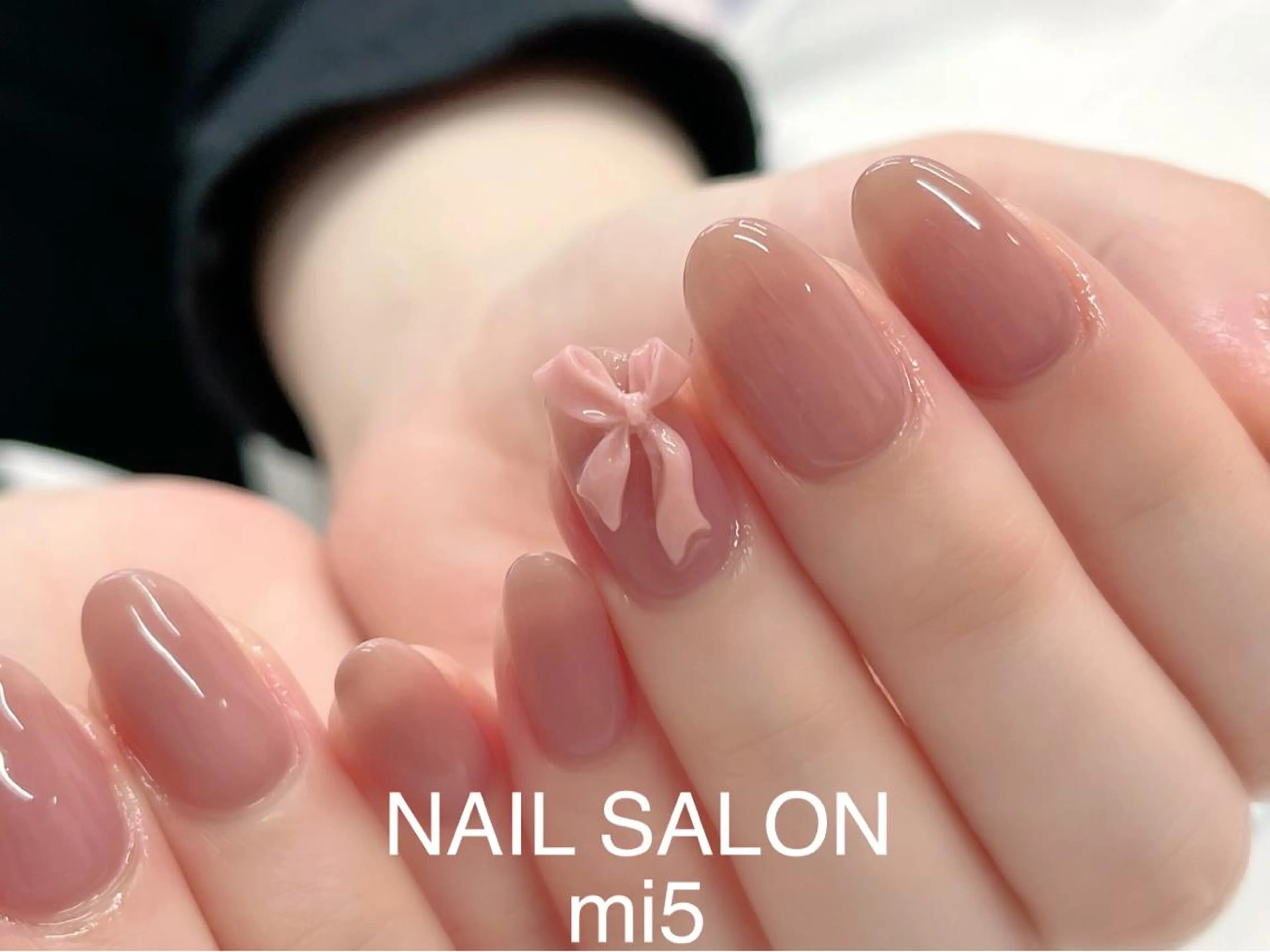 ネイル リボン NAIL SALON mi5／Momokoのネイルデザイン