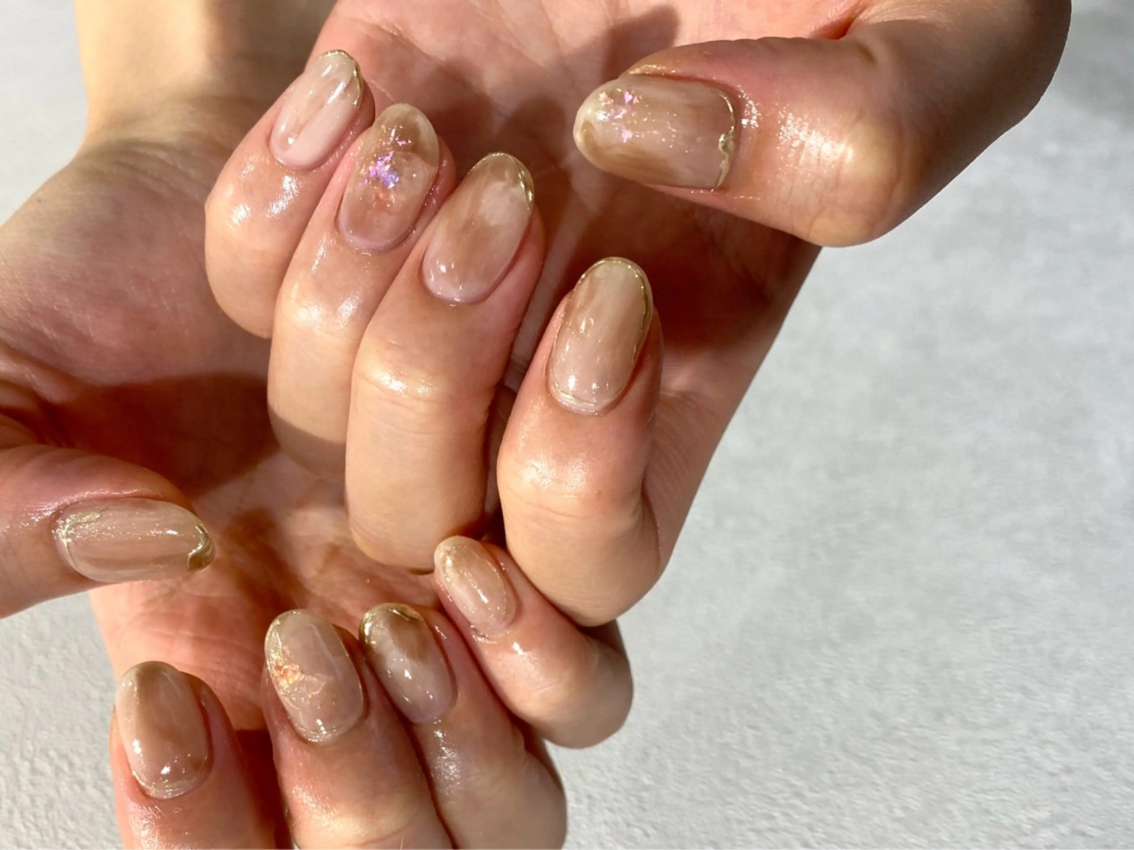 ネイル ハンドネイル NINEnami ニュアンスネイルのネイルデザイン