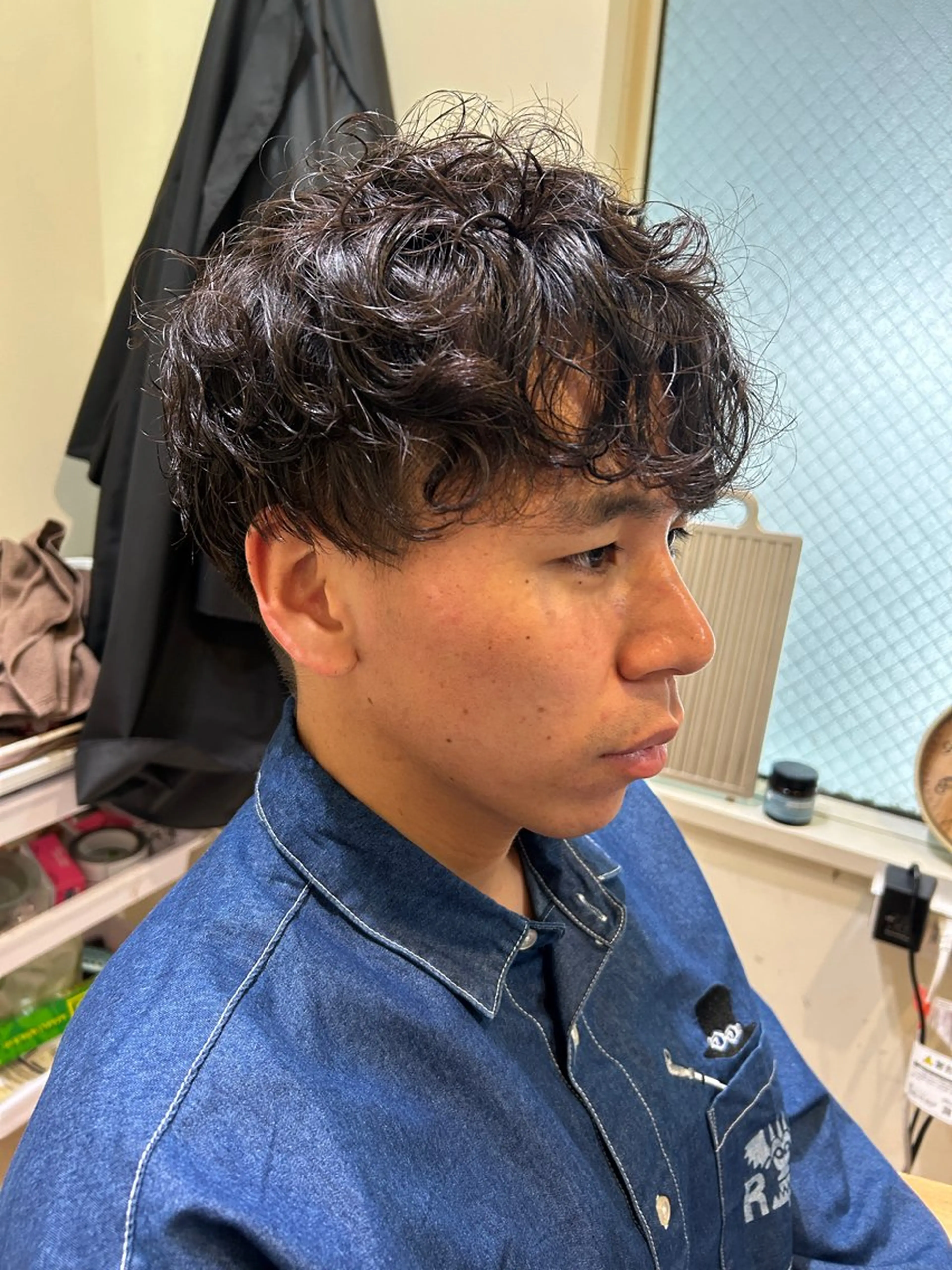 ショート パーマ メンズ カット パーマ times salon名駅所属・久木原 ゆりのヘアスタイル