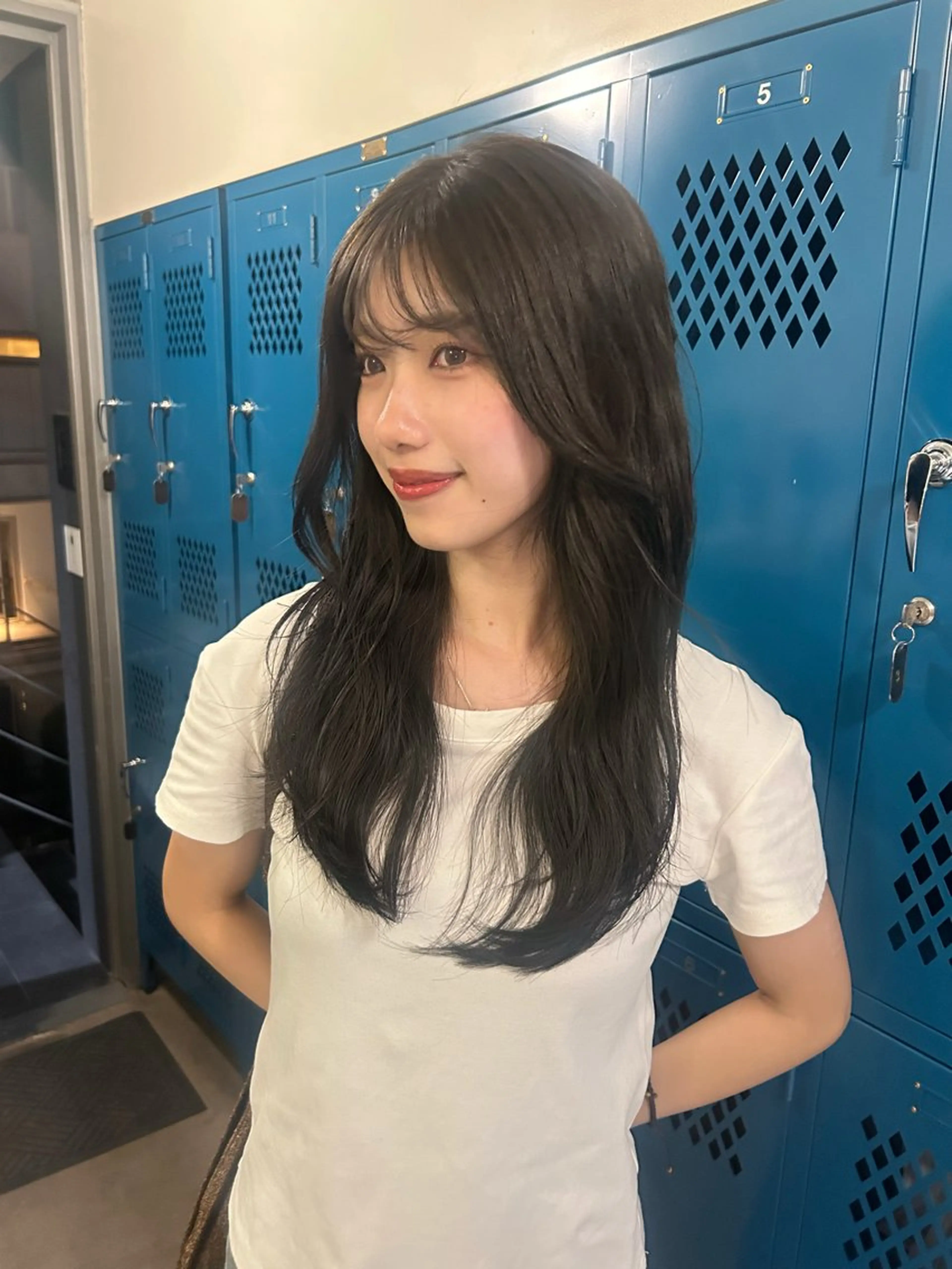 ロング カラー 韓国ヘア/ボブ/レ イヤー/ EMIRIのヘアスタイル