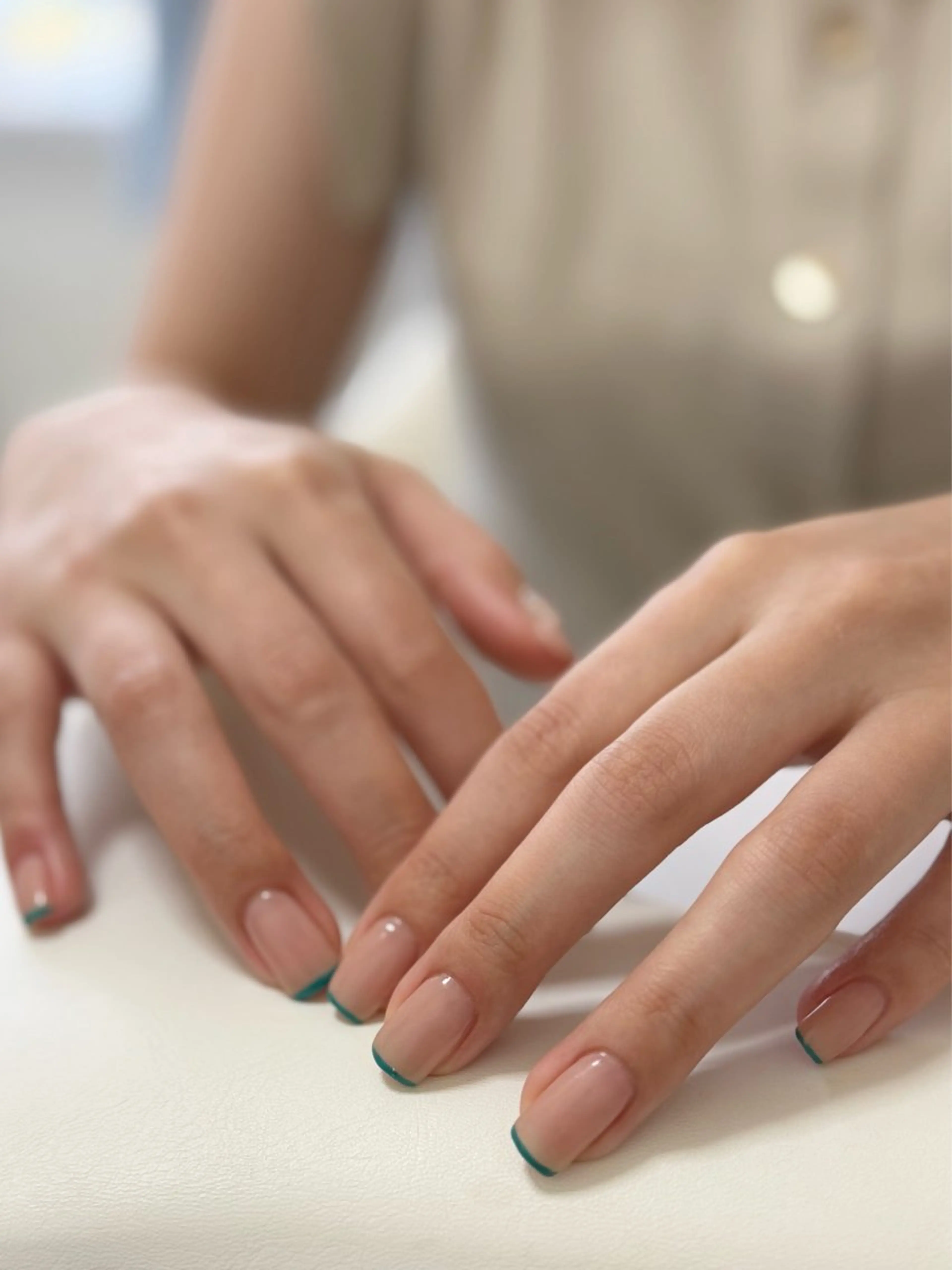 ネイル フレンチネイル スクエアネイル Stella不動前 maiのネイルデザイン