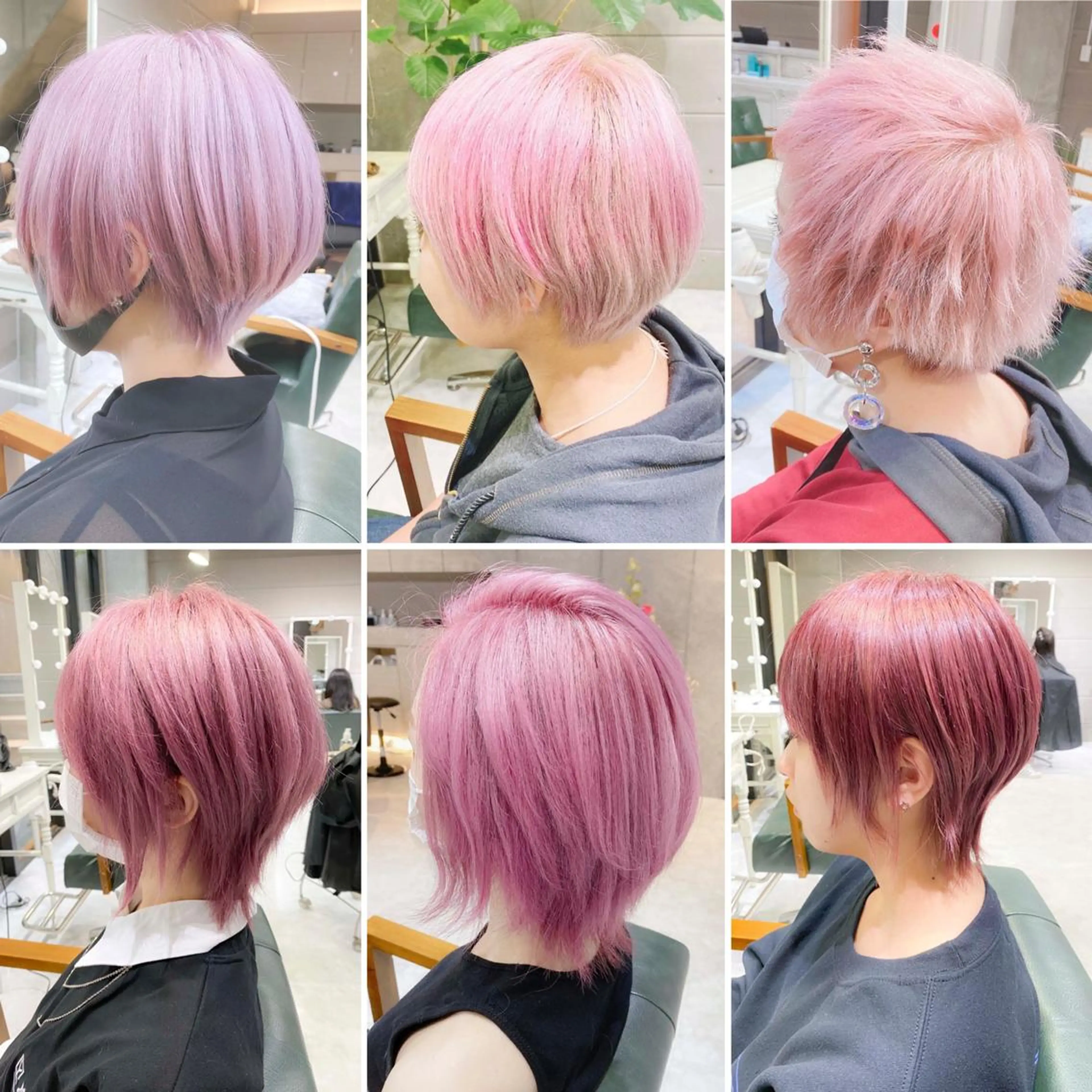 🫧🩷ピンク系ハイトーン🩷🫧ケアブリーチ2回+カラー+うる艶トリートメント〔ブリーチ2回込み〕の写真