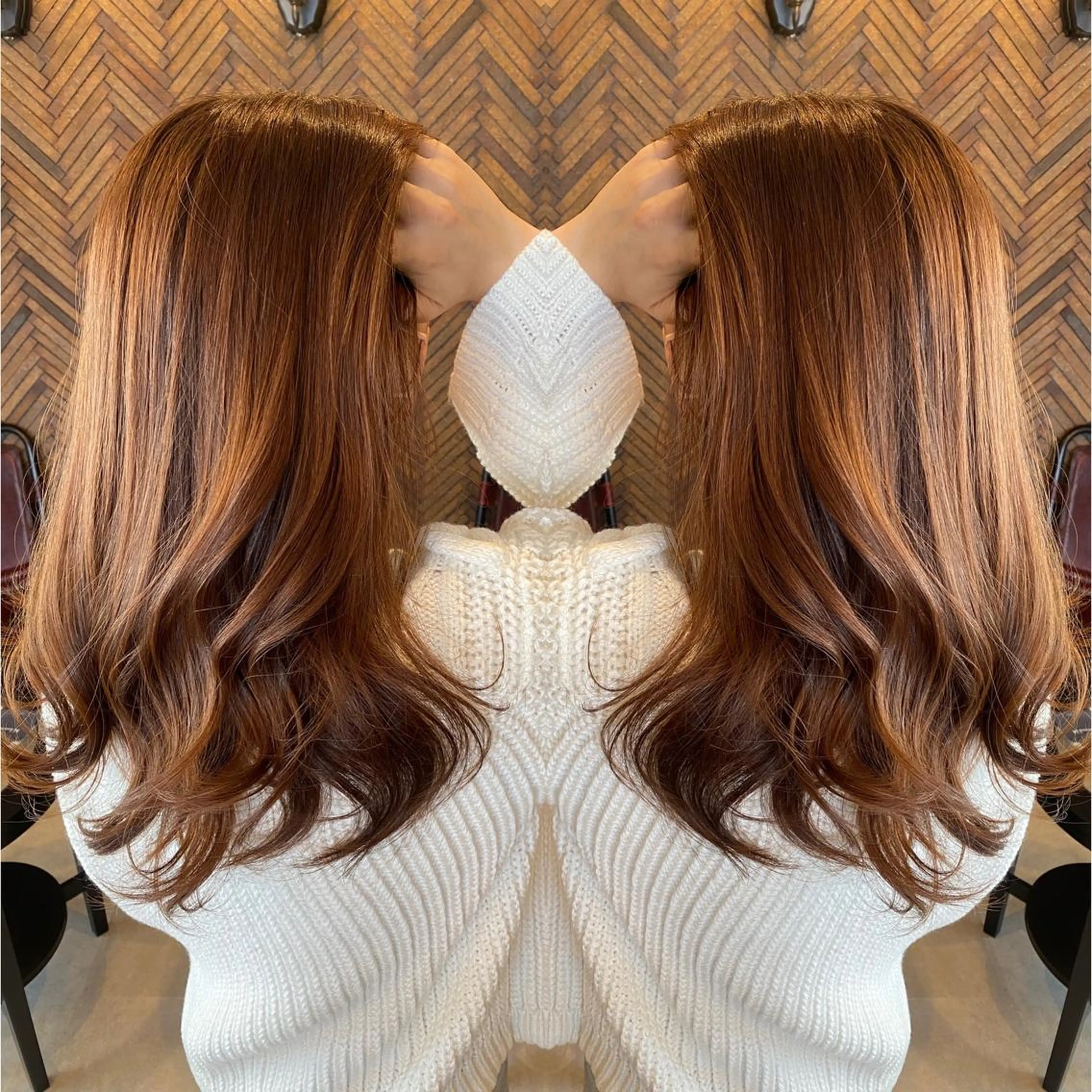 ロング カラー ロング トリートメント カット トリートメント tocca 💜石田愛結💜のヘアスタイル