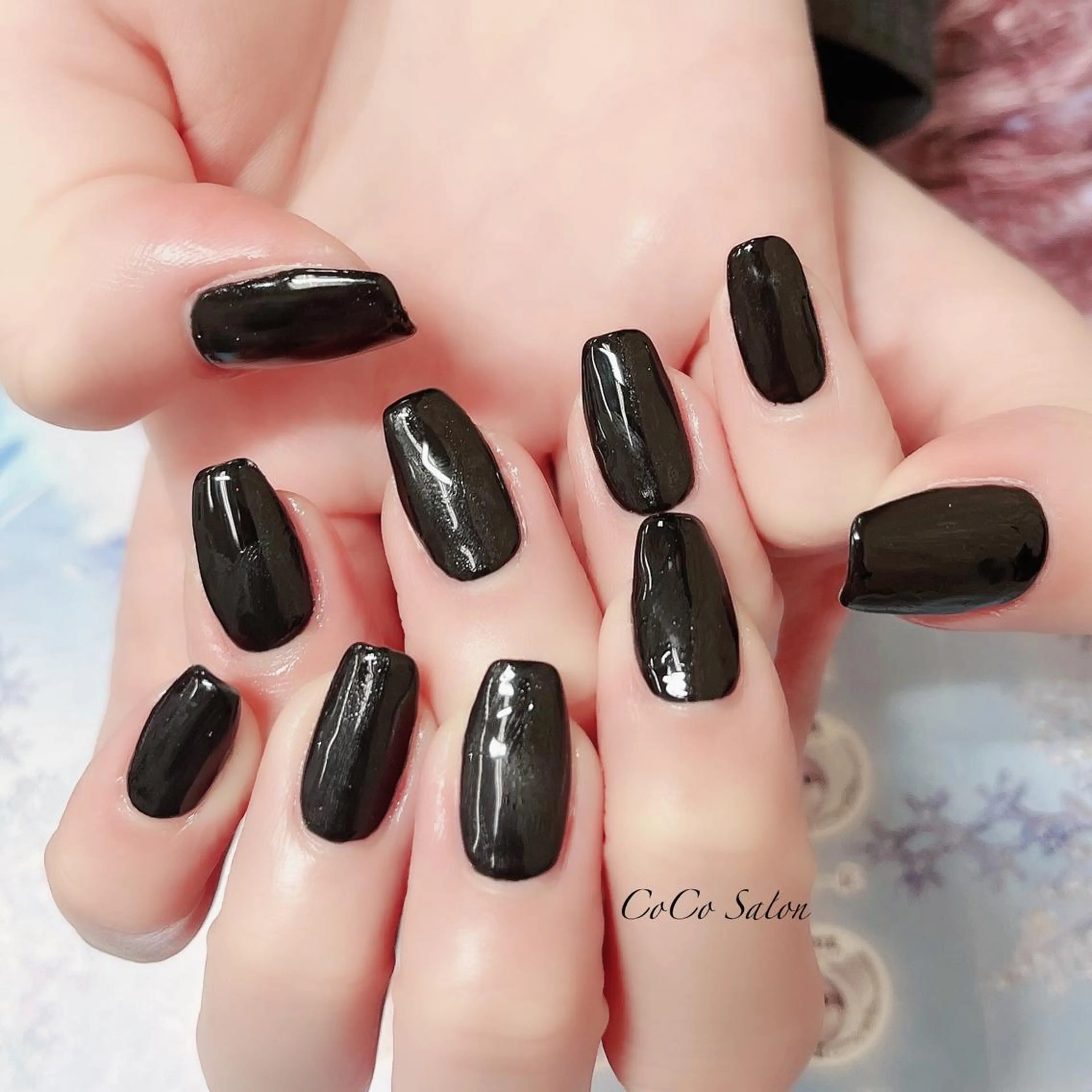 ネイル 長さ出し ジェルネイル オフィスネイル ワンカラーネイル パラジェル ハンドネイル CoCoSalon ネイル/まつ毛予約のネイルデザイン