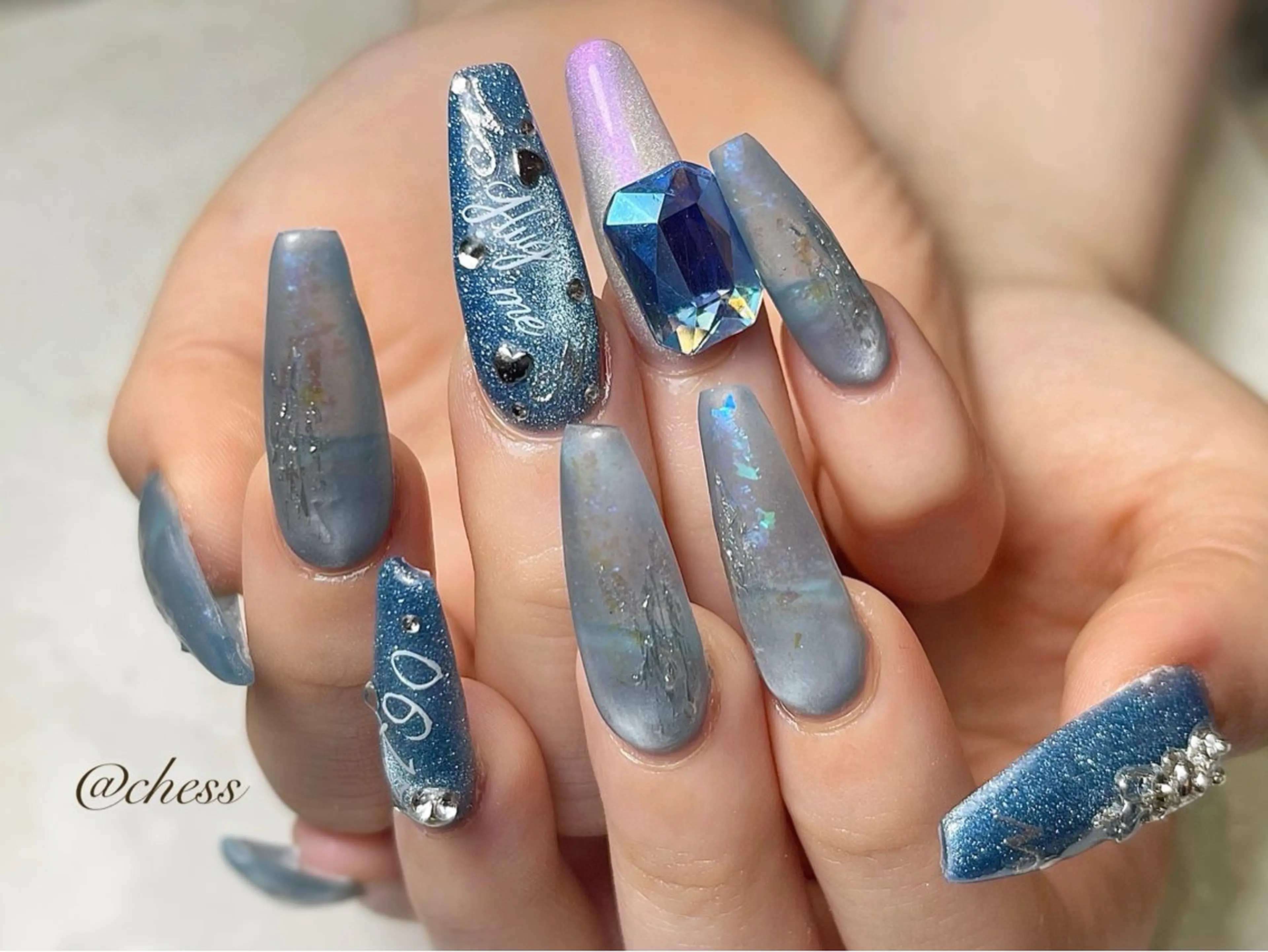 ネイル マットネイル nail salon【chess】所属・こでら みずきのネイルデザイン