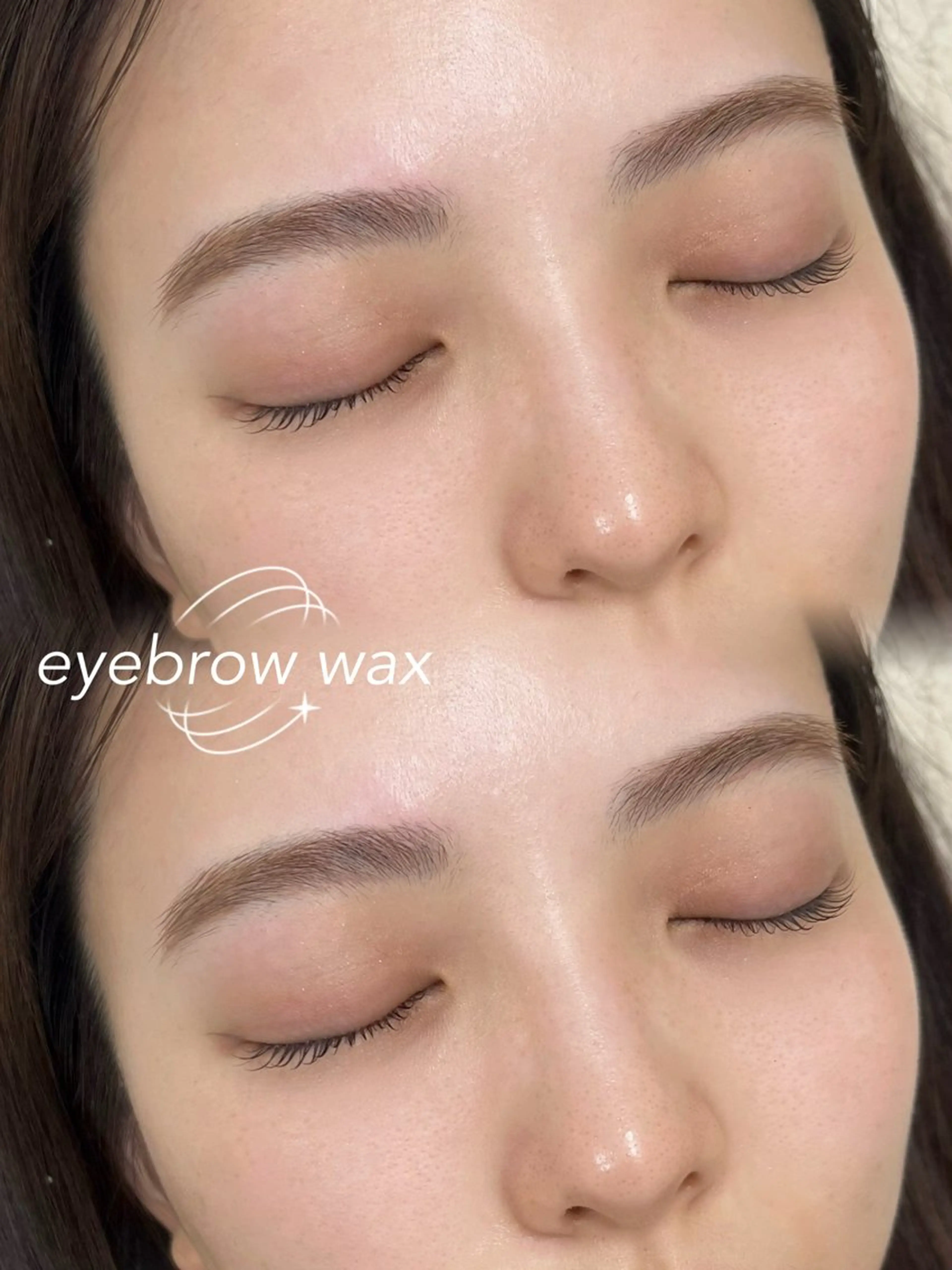 眉毛初めて整える方にオススメ❕ワックス脱毛＋間引きのみの写真