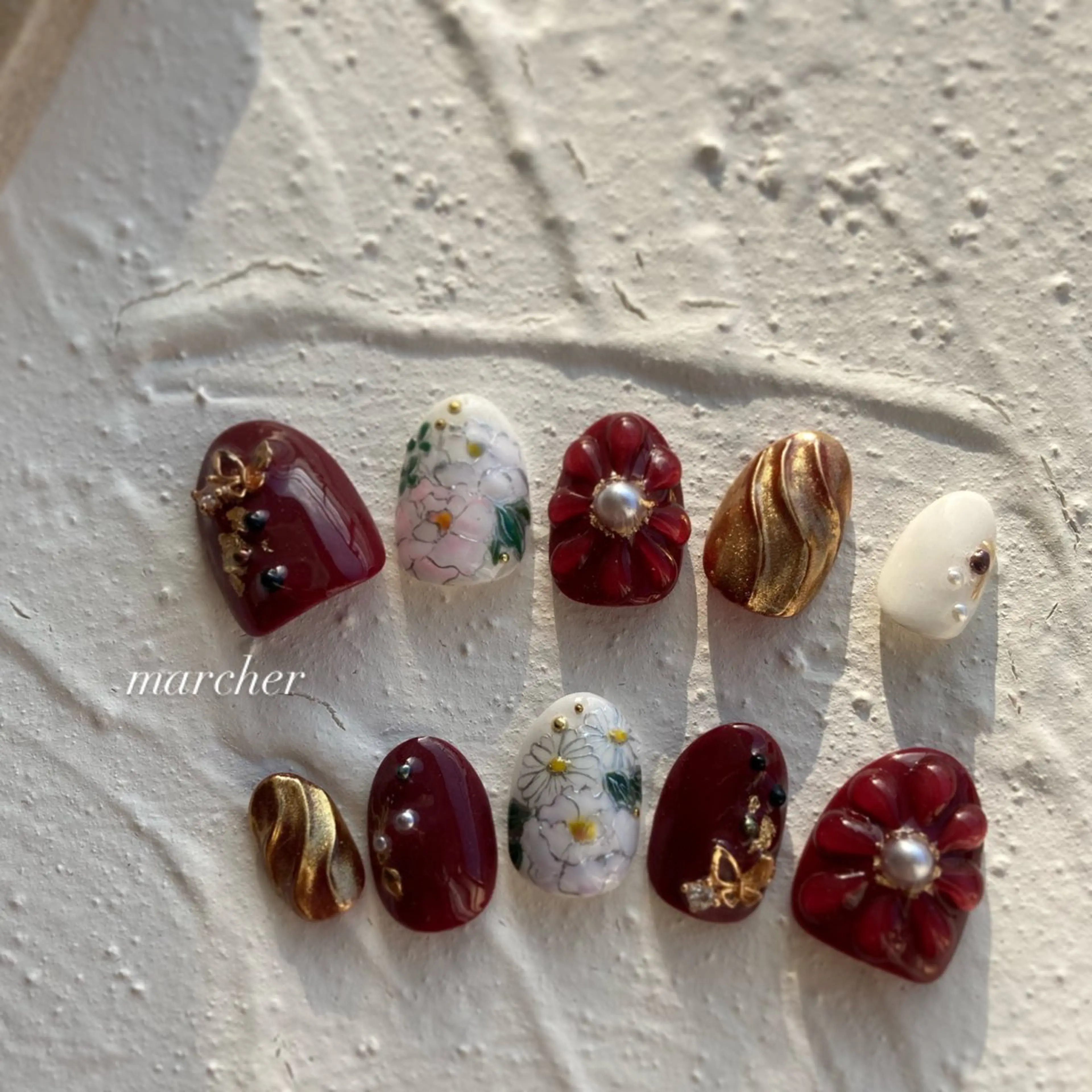 ネイル ハンドネイル フットネイル Nailbeauty marcherのネイルデザイン